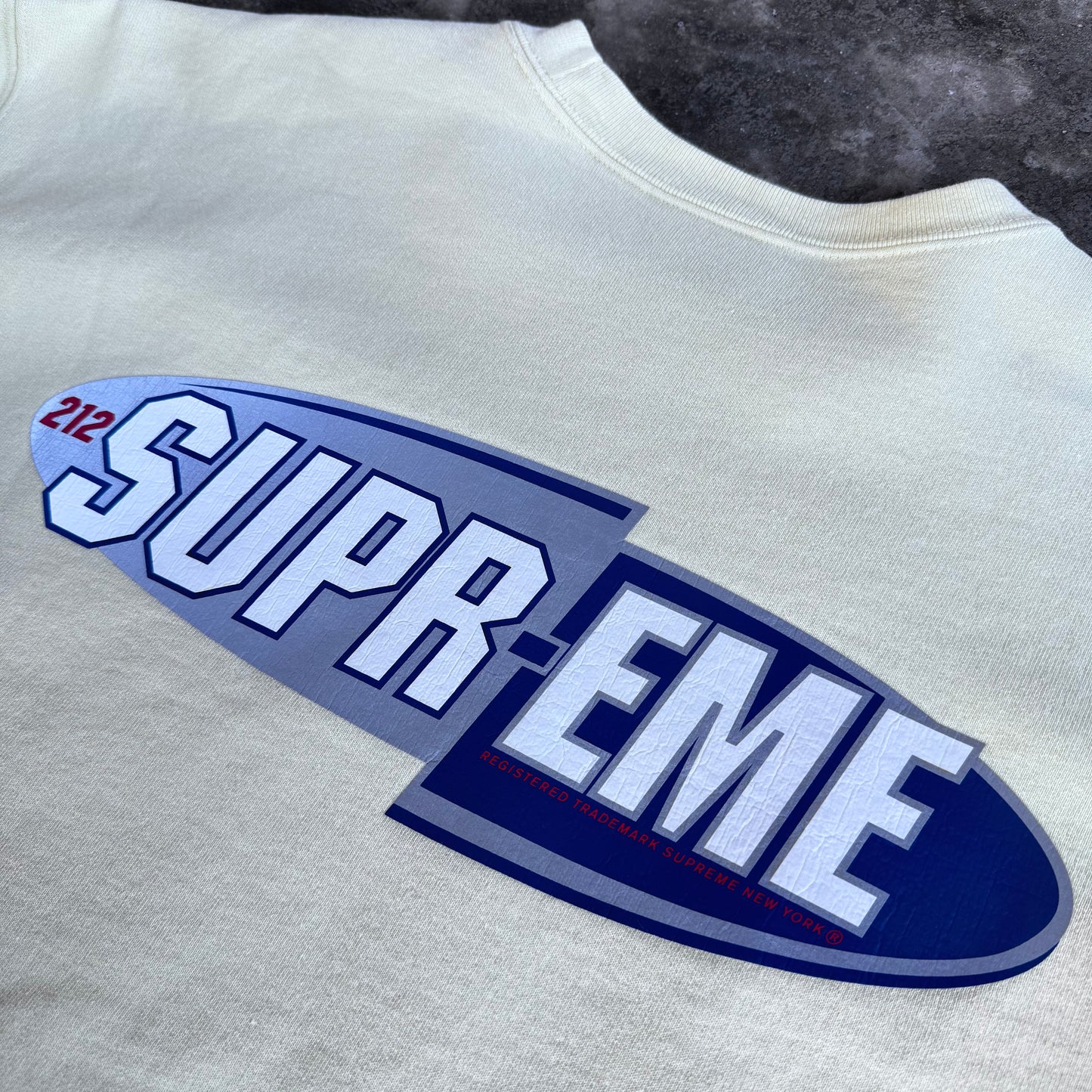 Supreme 212 Crewneck Light Yellow
