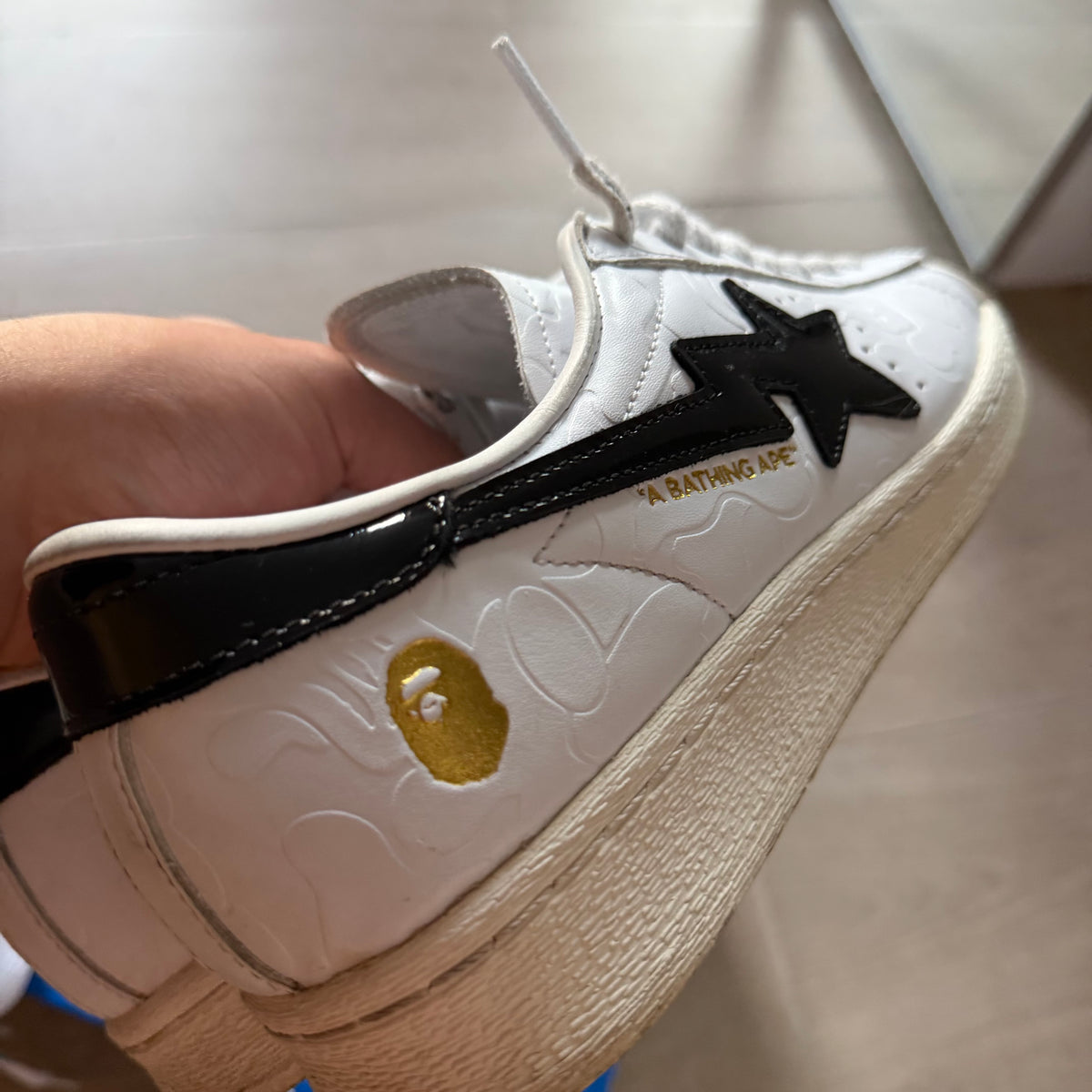 Adidas x Bape Superstar Vintage White/Black (8US)