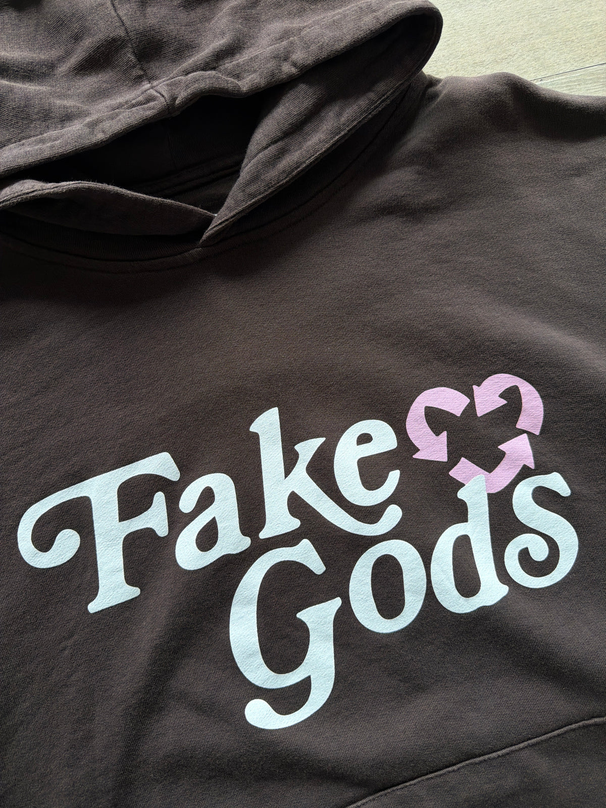 FakeGods 2000s Club Hoodie Brown (L)