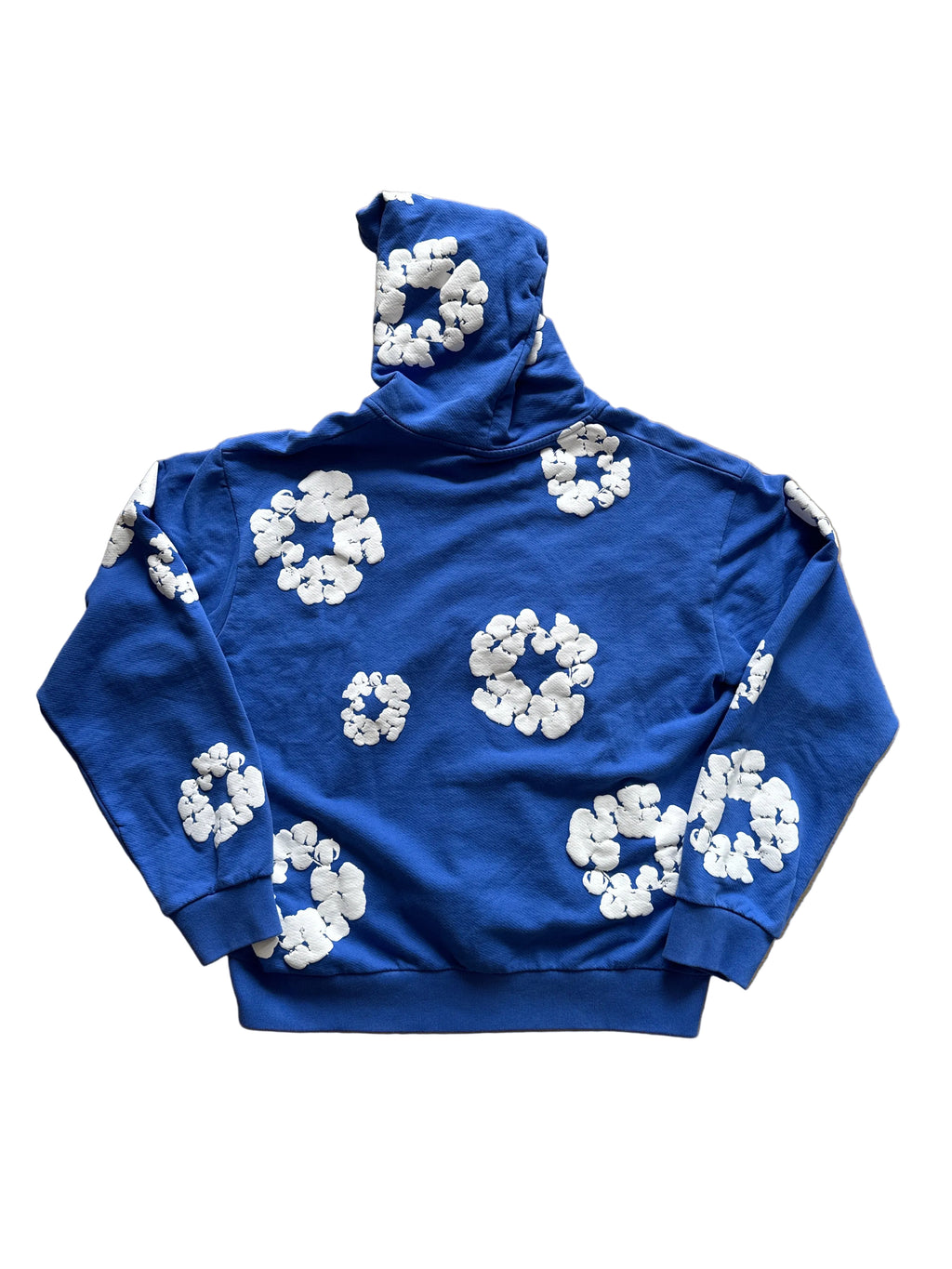 Denim Tears Cotton Wreath Zip Hoodie Blue