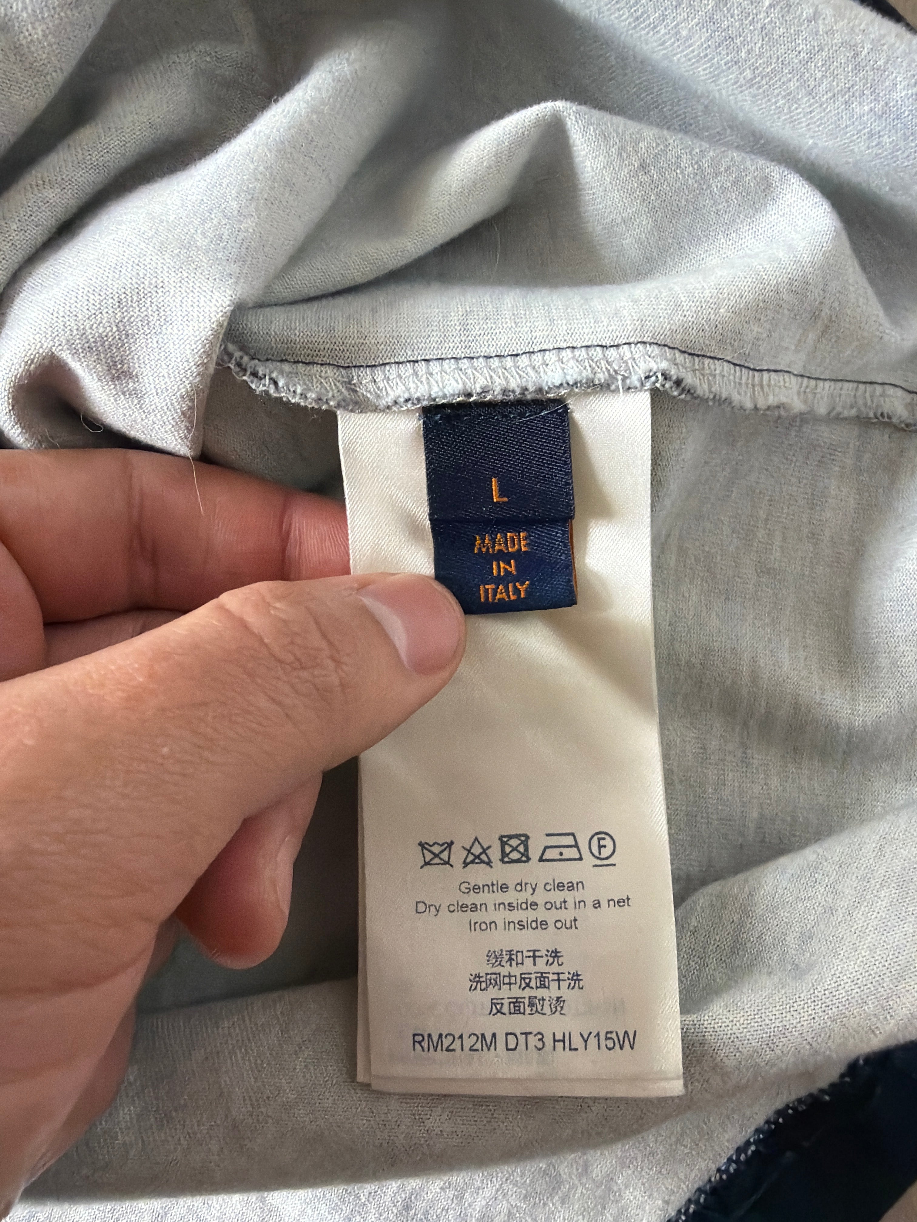 Louis Vuitton Digital Print Tee Blue