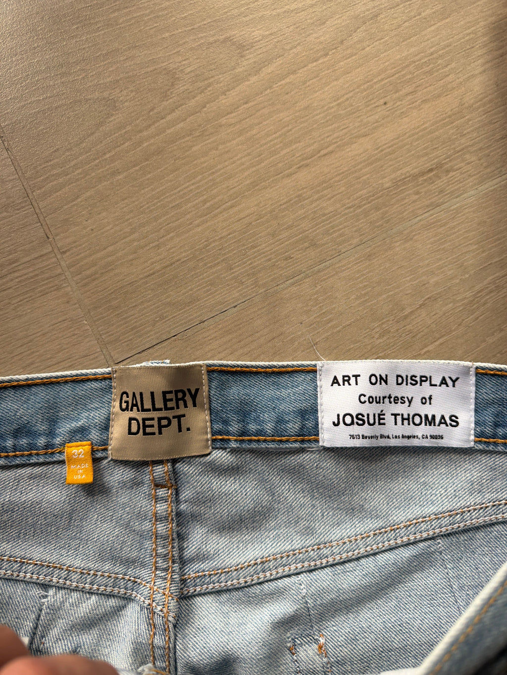 Gallery Dept. Lenny Flare Patchwork Denim “Light Blue (32w)
