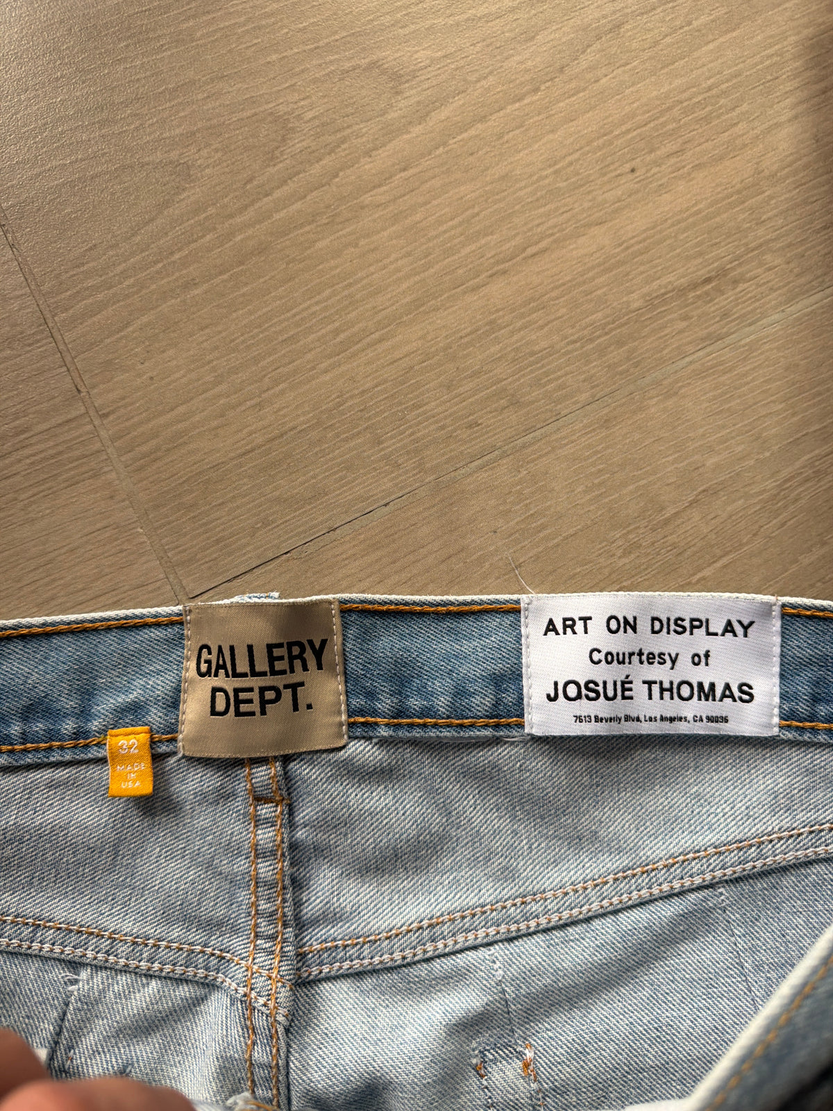 Gallery Dept. Lenny Flare Patchwork Denim “Light Blue (32w)