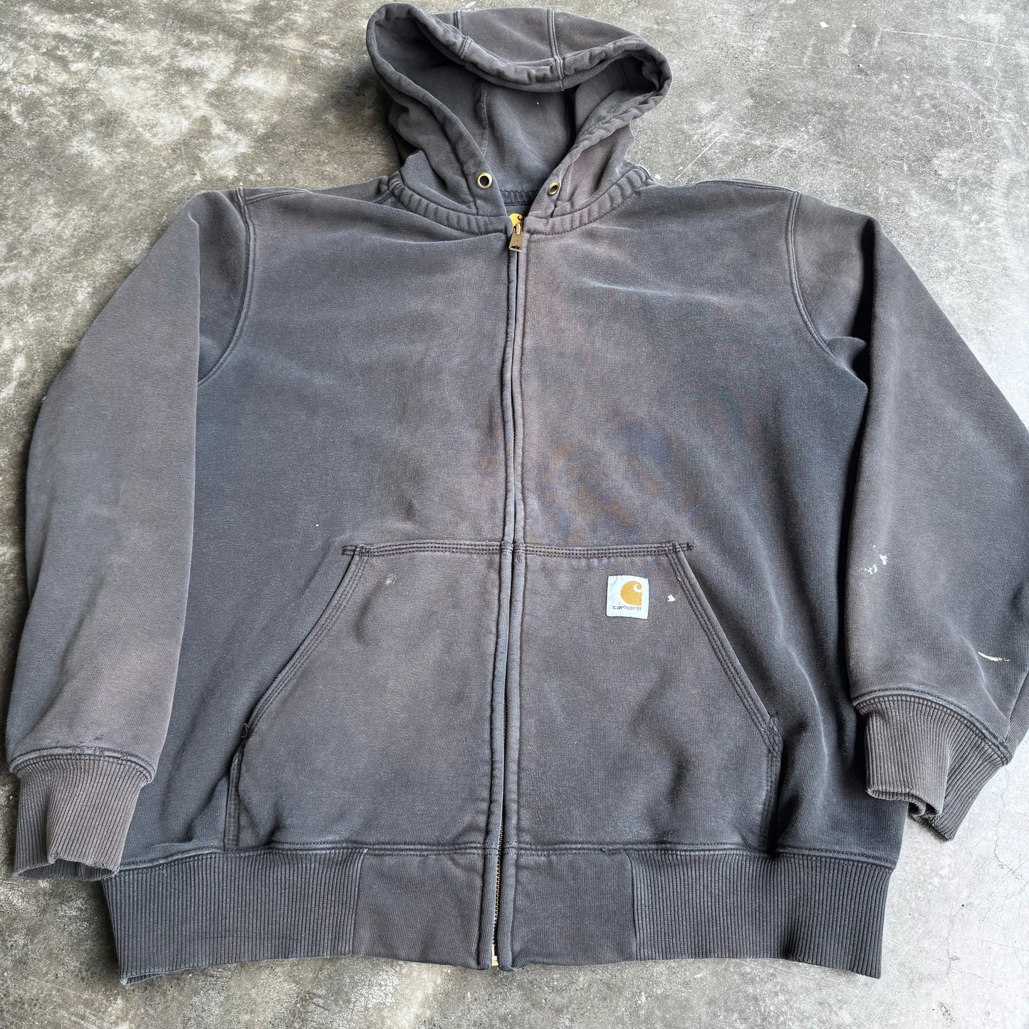 2000s Crazy Faded Carhartt Zip-Up