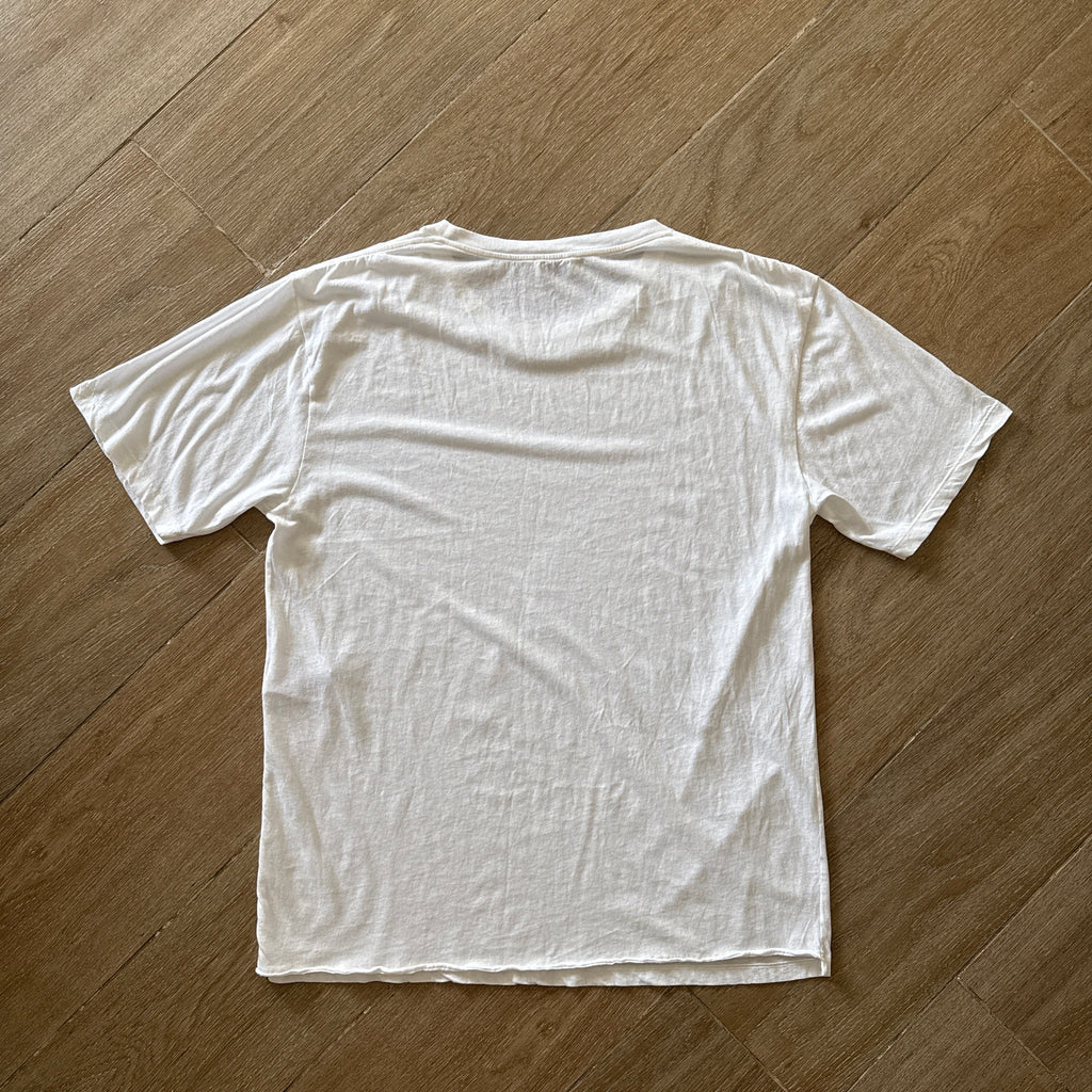 Saint Laurent Paris No Smoking Logo Tee White