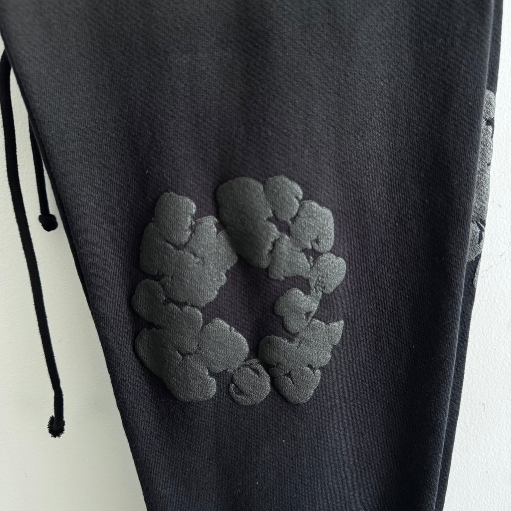 Denim Tears Black Monochrome Sweatpants