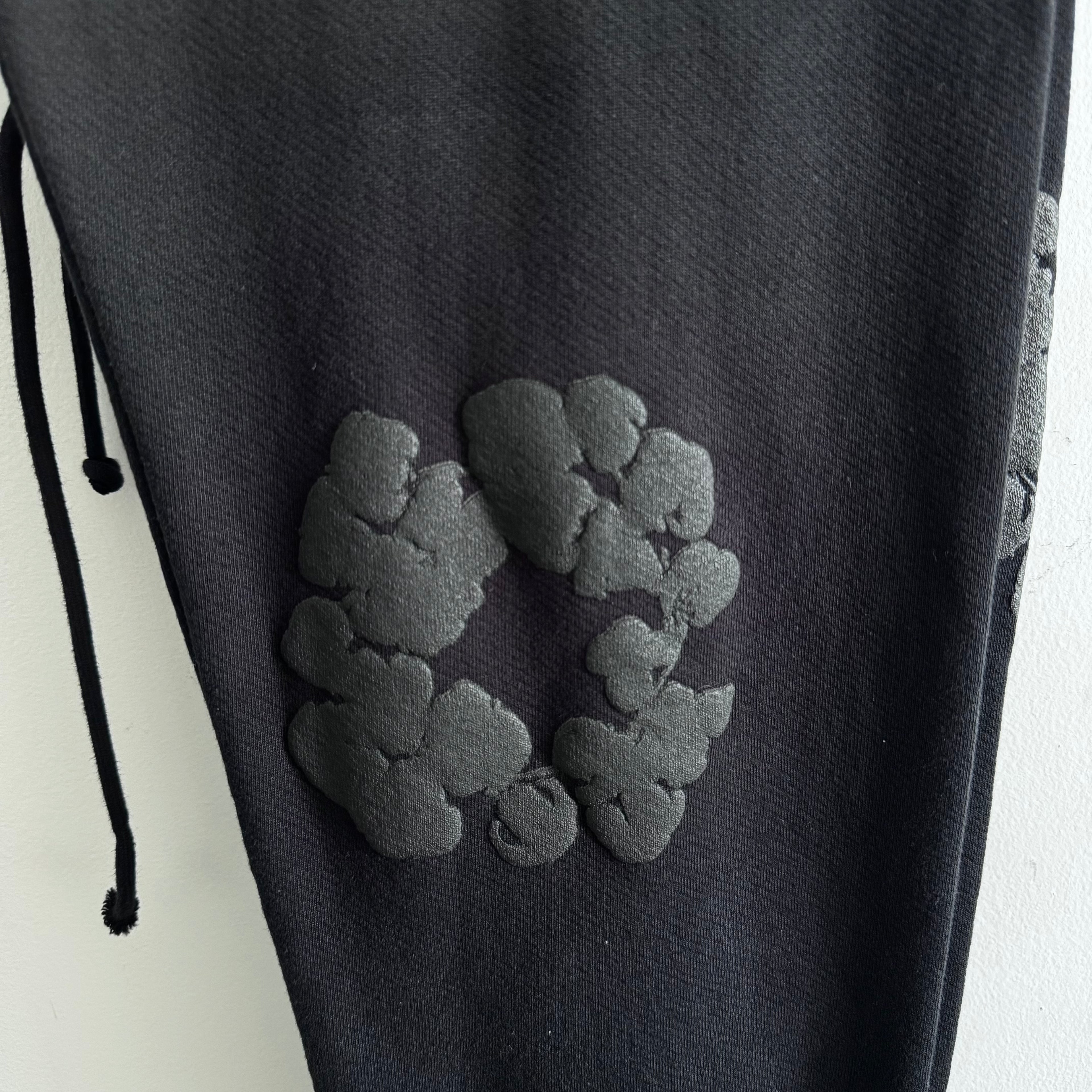 Denim Tears Black Monochrome Sweatpants
