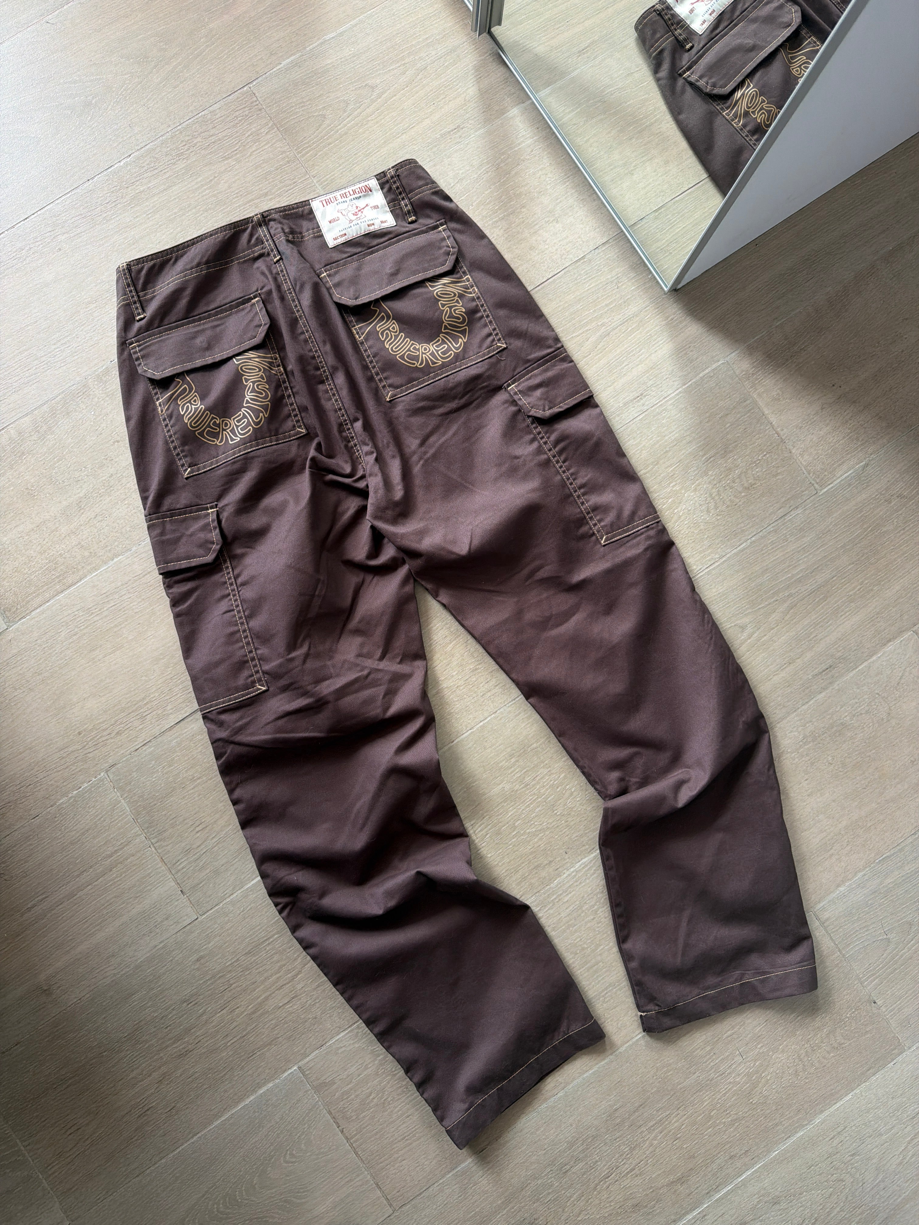 True Religion Cargo Pants Brown