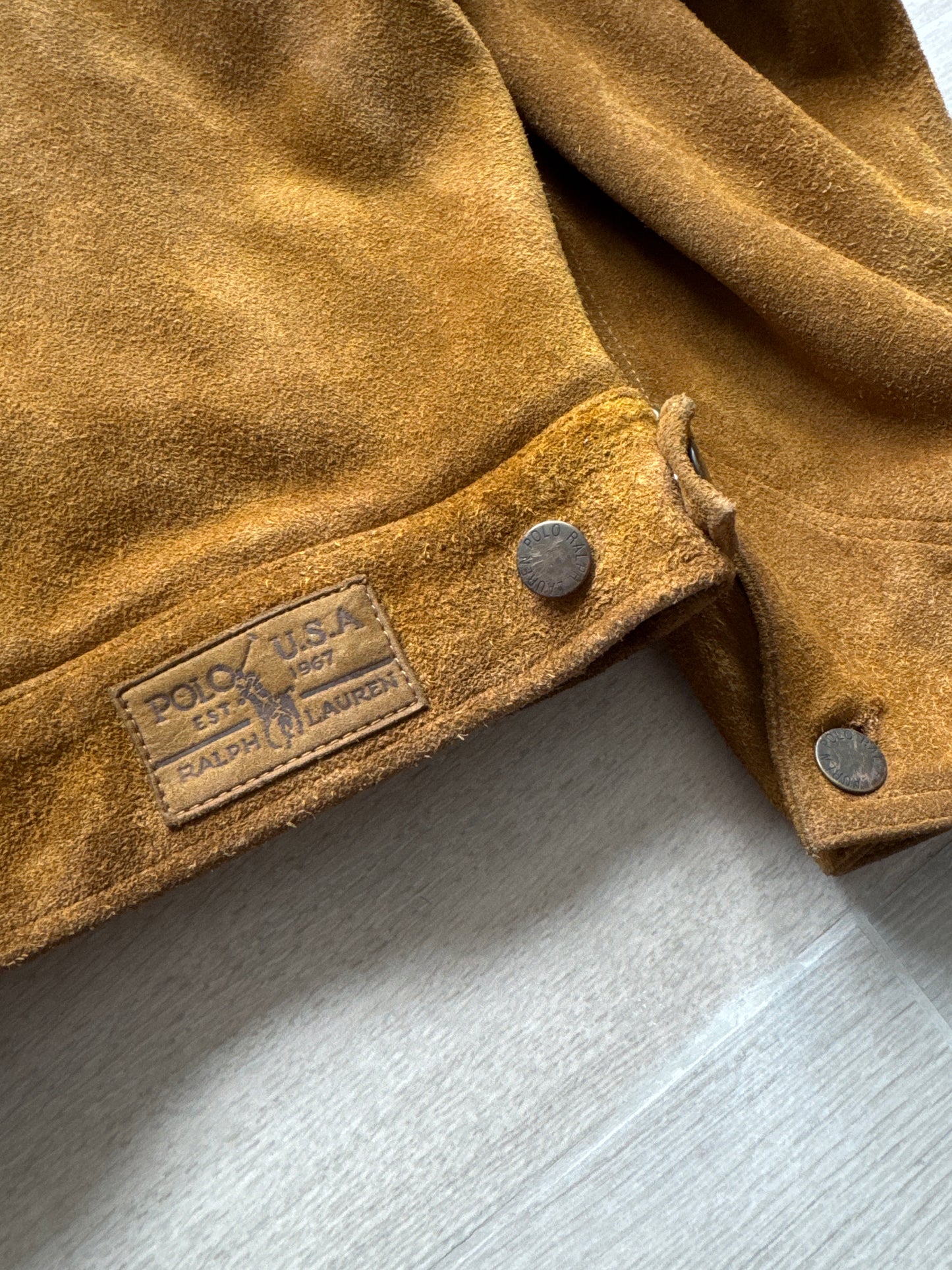 Vintage Polo By Ralph Lauren RRL 100% Genuine Leather Cowboy Jacket