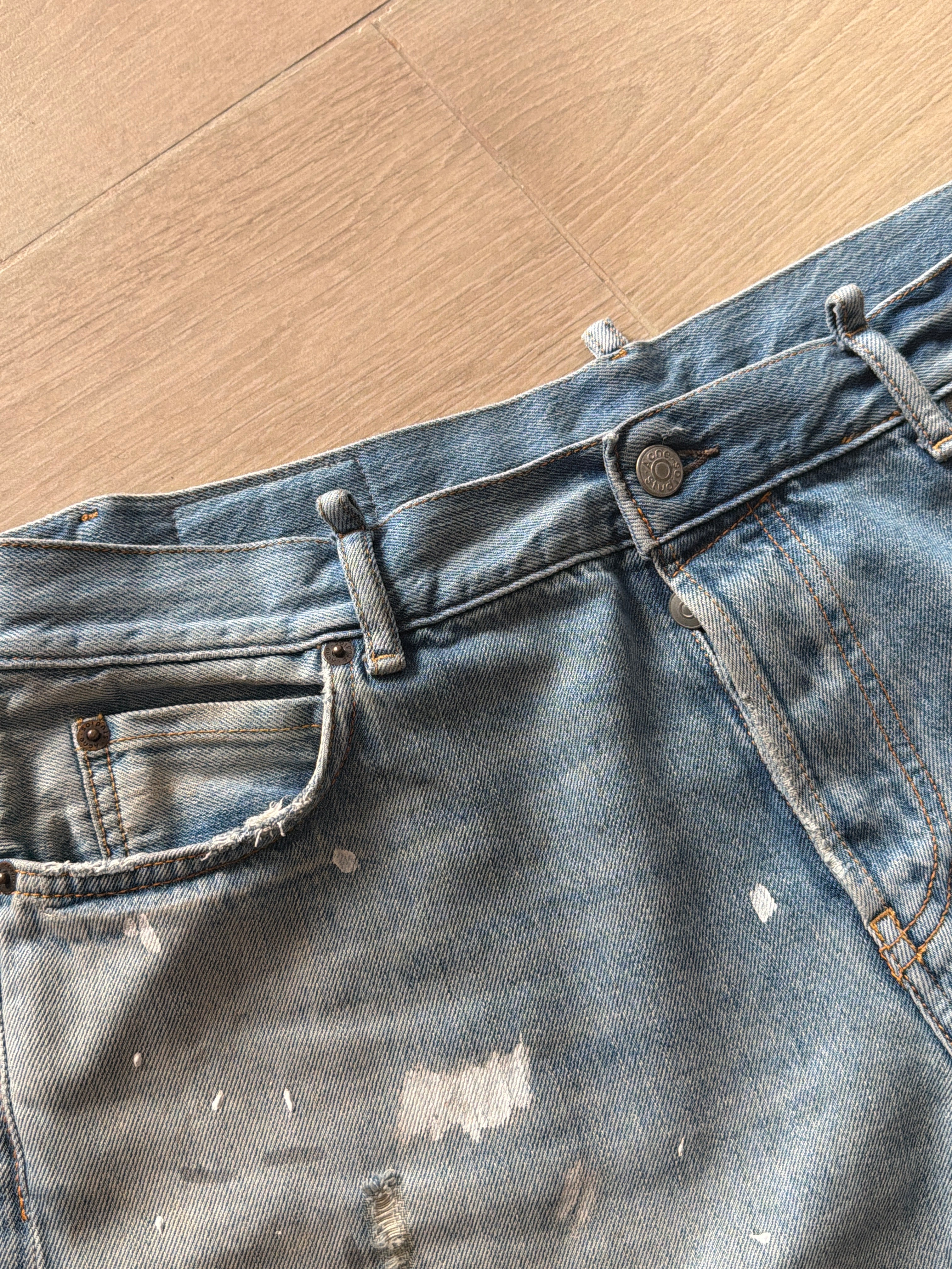 Acne Studios Wide Leg Painter Jeans “Blue”