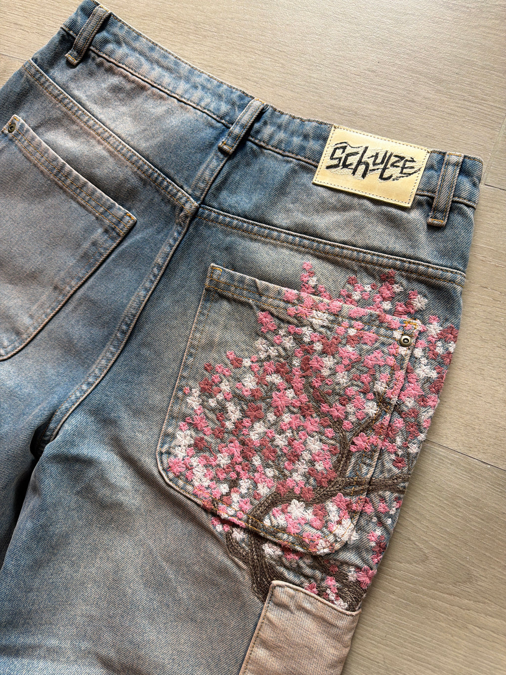 Derschutze Blossom Patchwork Washed Denim (31w)