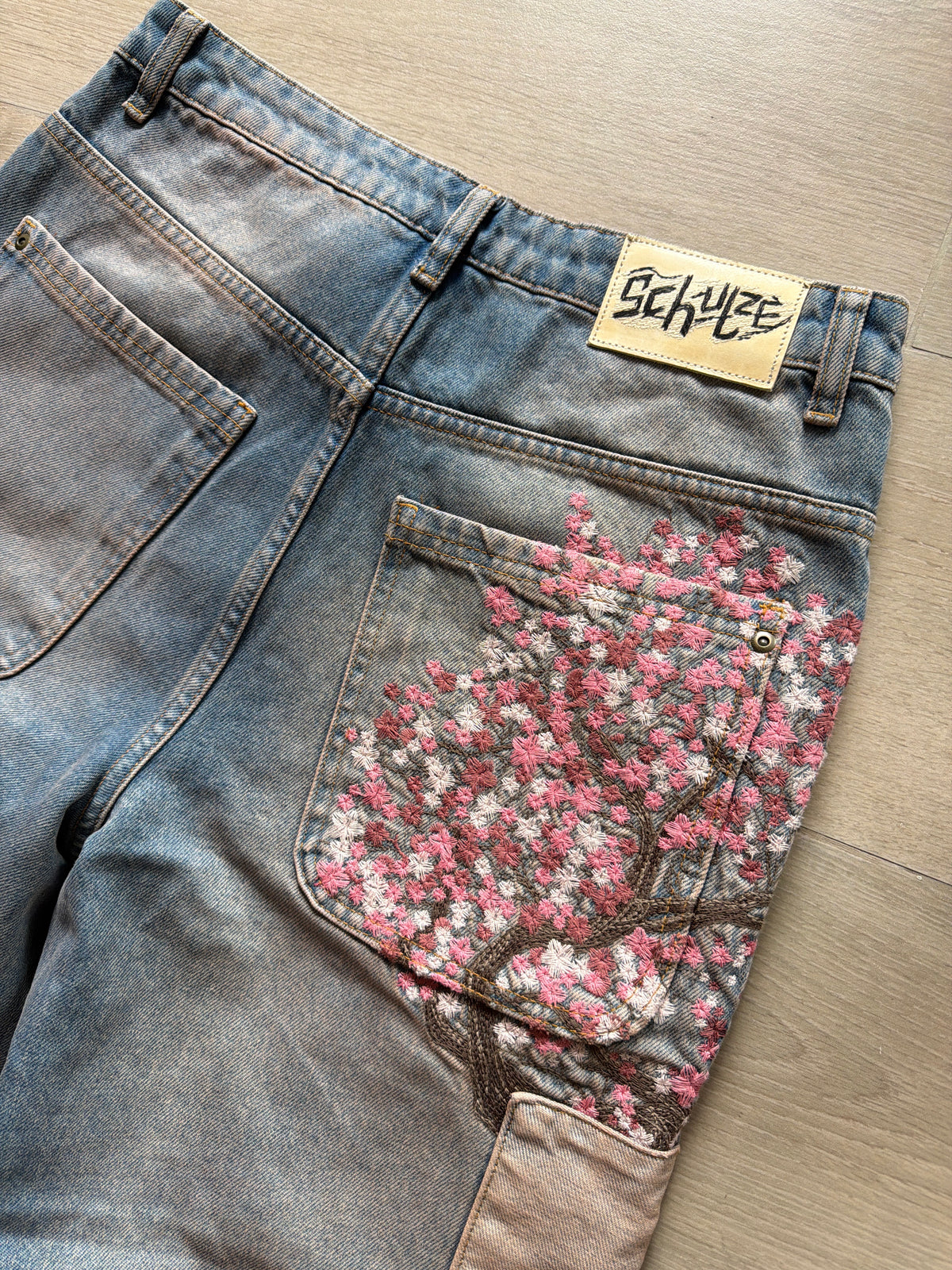 Derschutze Blossom Patchwork Washed Denim (31w)