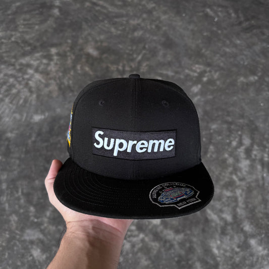 Supreme Championships Box Logo New Era Fitted Hat 7 1/4 Black