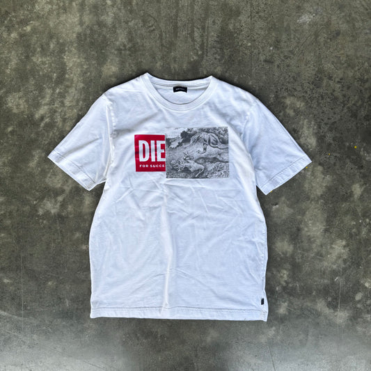 Diesel T-Rexx Logo White Tee