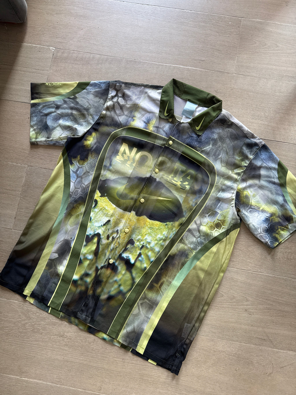 Nike x NOCTA Opal Tito Neeks Button Down Oil Green