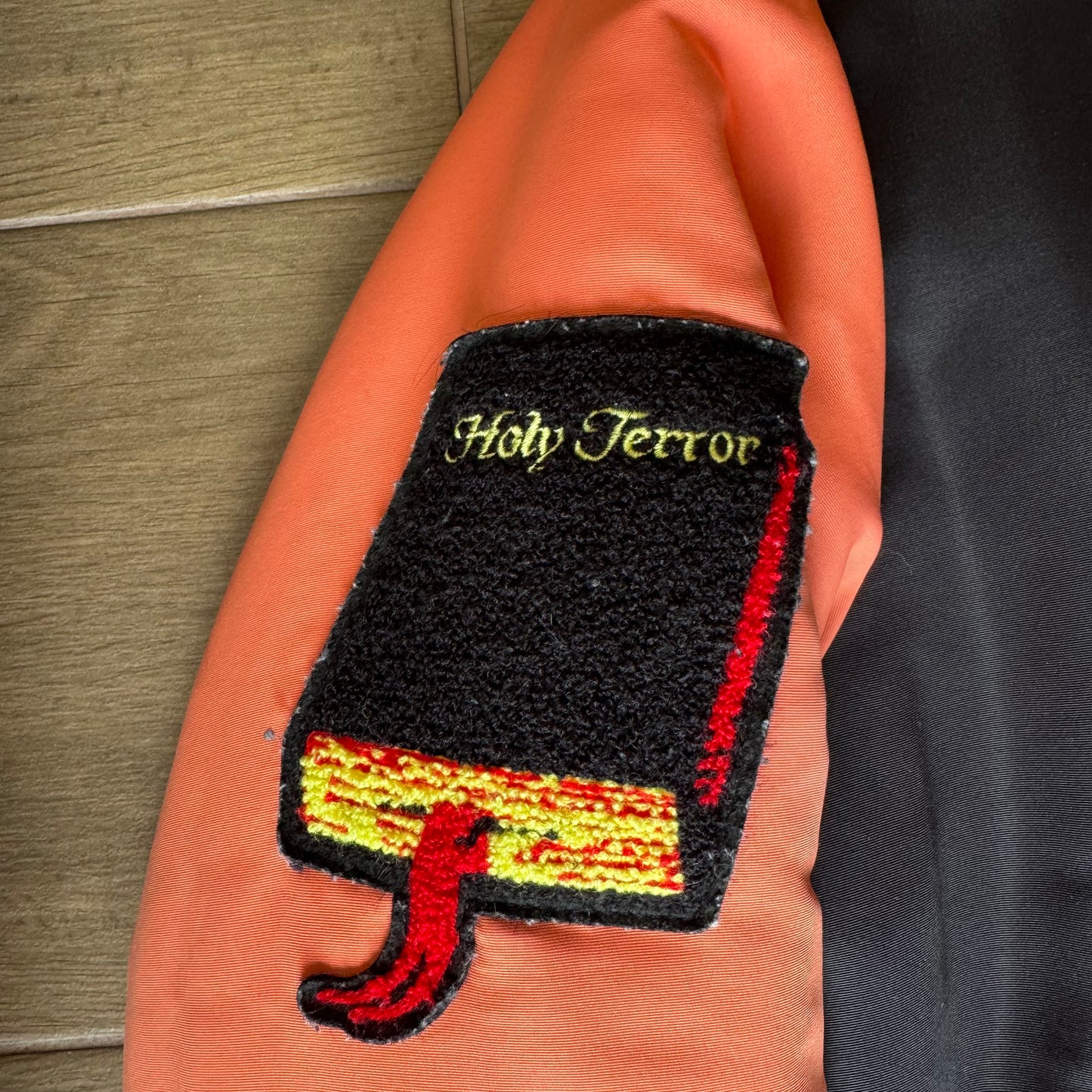 Fucking Awesome Holy Terror Reversible Varsity Puffer Jacket