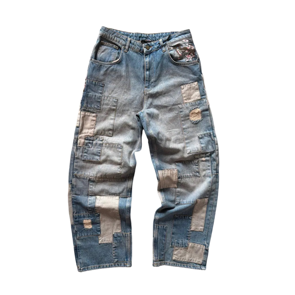 Derschutze Blossom Patchwork Washed Denim (31w)