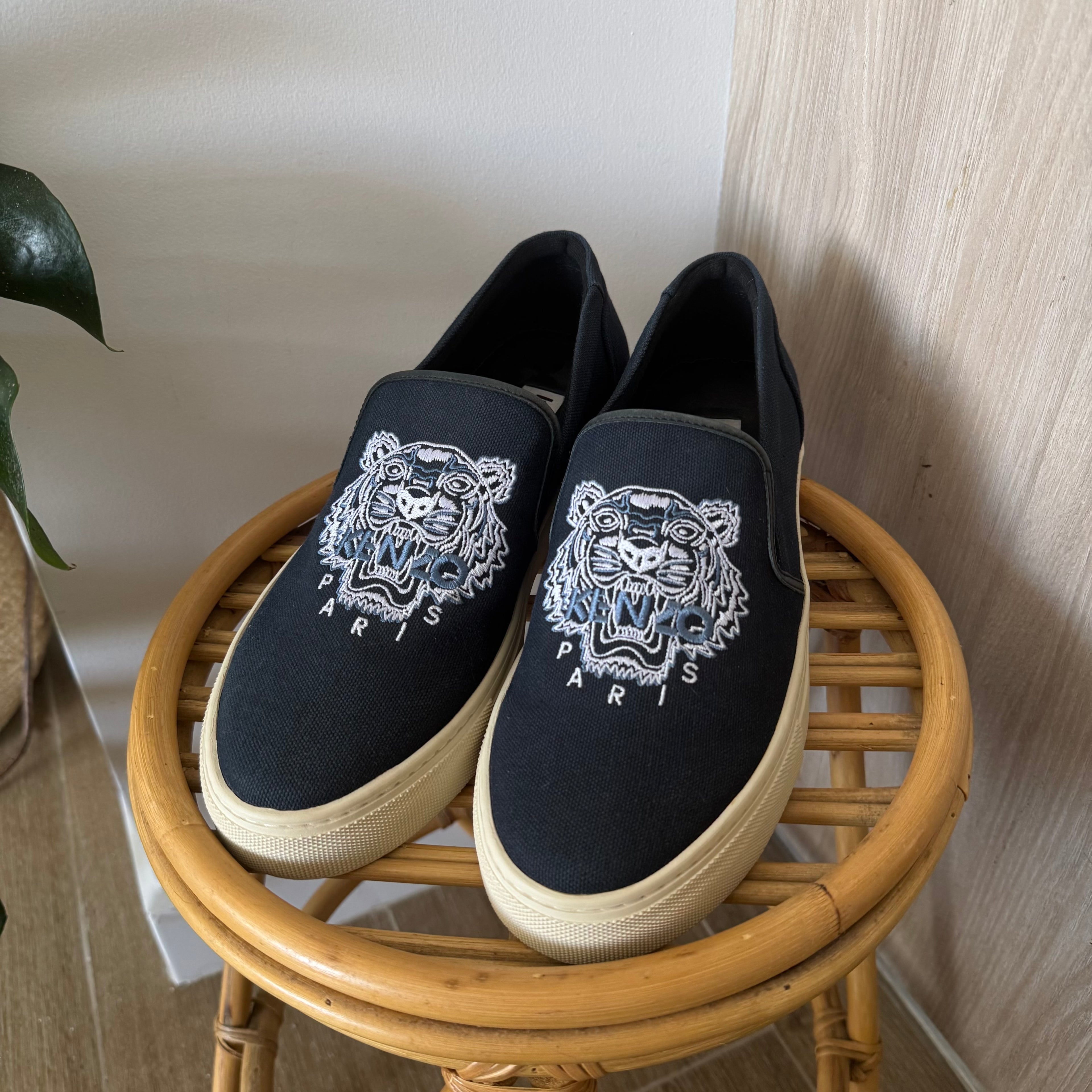 Kenzo Paris Slip On Sneakers Navy