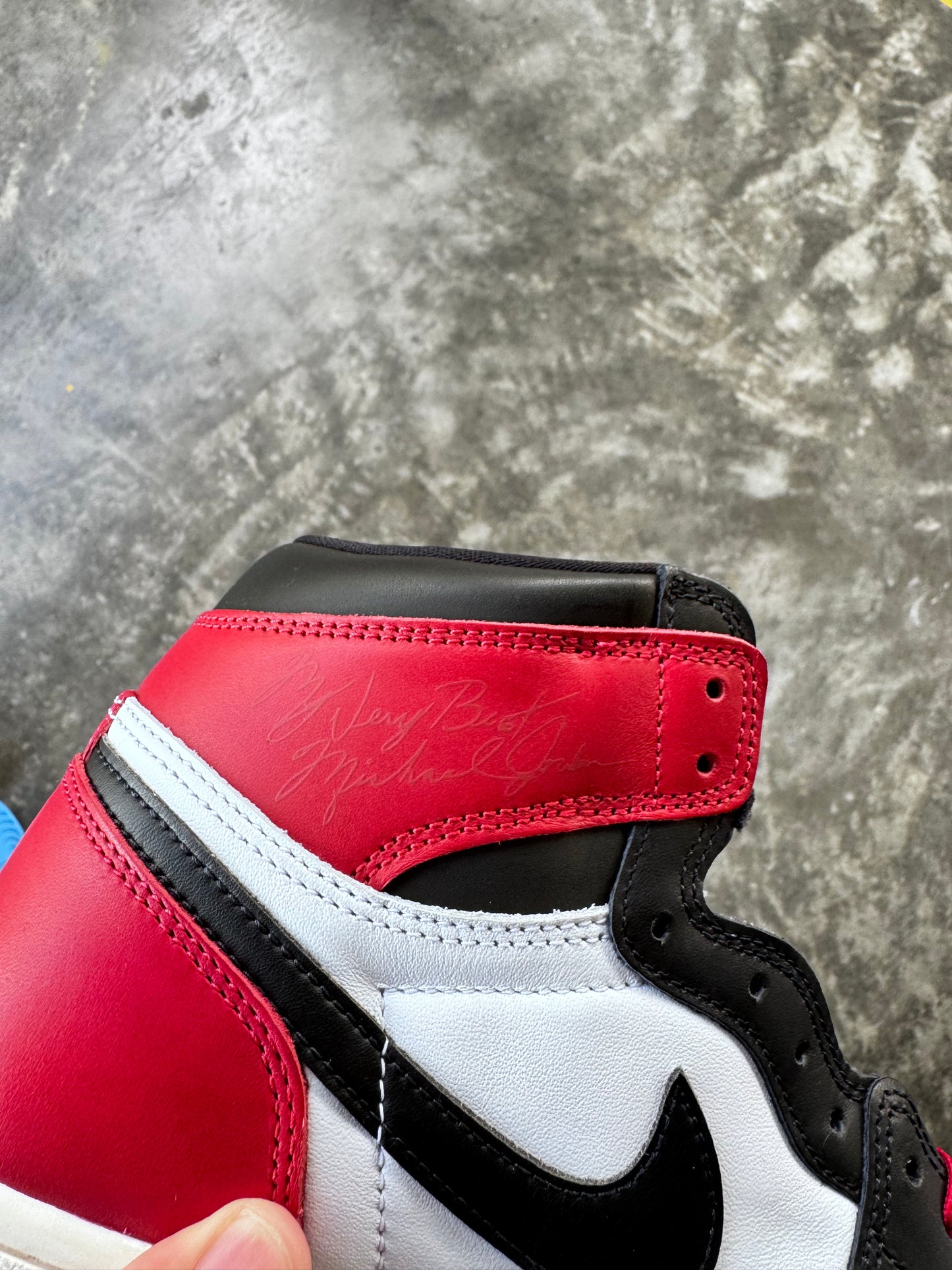 Jordan 1 Retro High OG Black Toe Reimagined