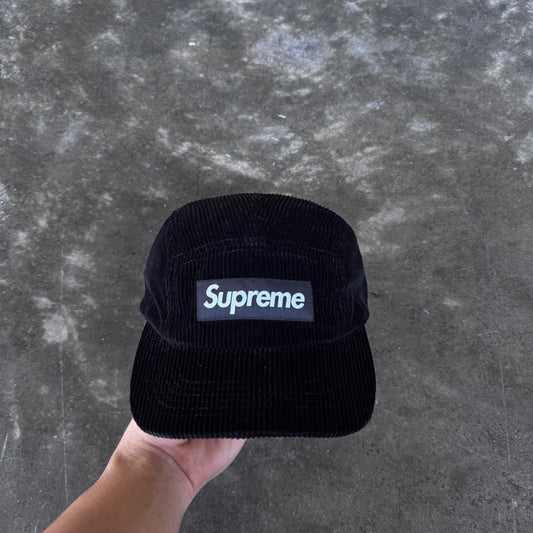 Supreme Corduroy Camp Cap Black