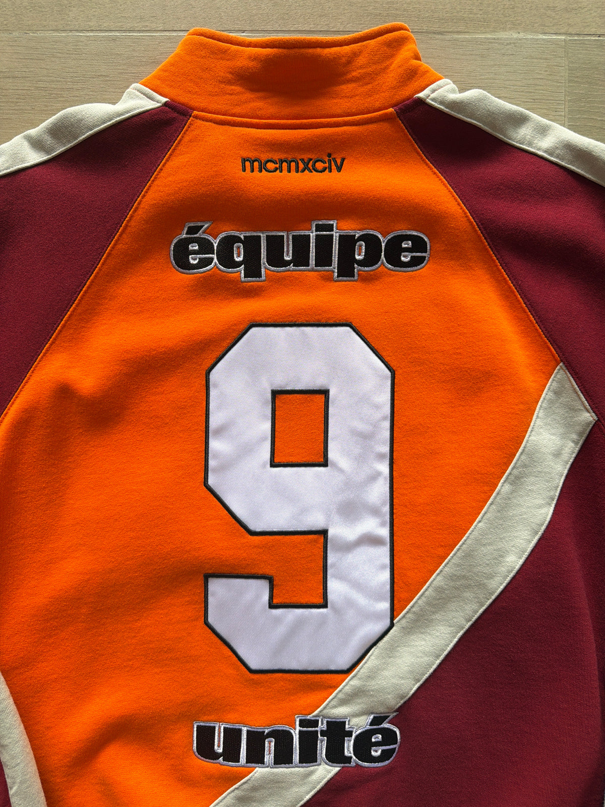 Supreme Equipé Half Zip Sweatshirt Dark Orange (L)