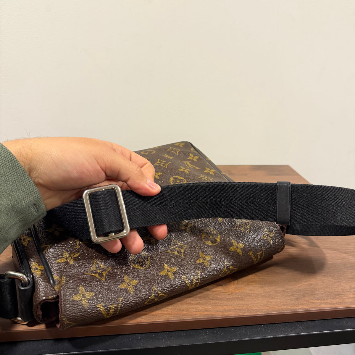 Louis Vuitton District Messenger Bag PM Brown Macassar Monogram Canvas