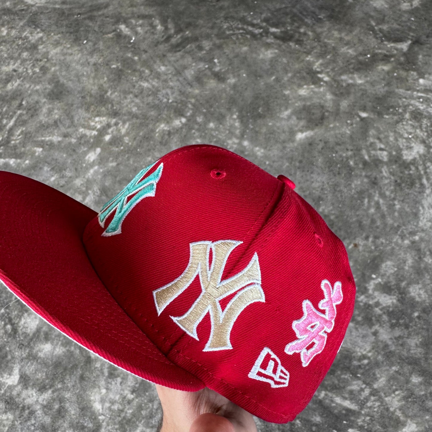 Supreme New York Yankees Kanji New Era Fitted Hat 7 3/8 Red