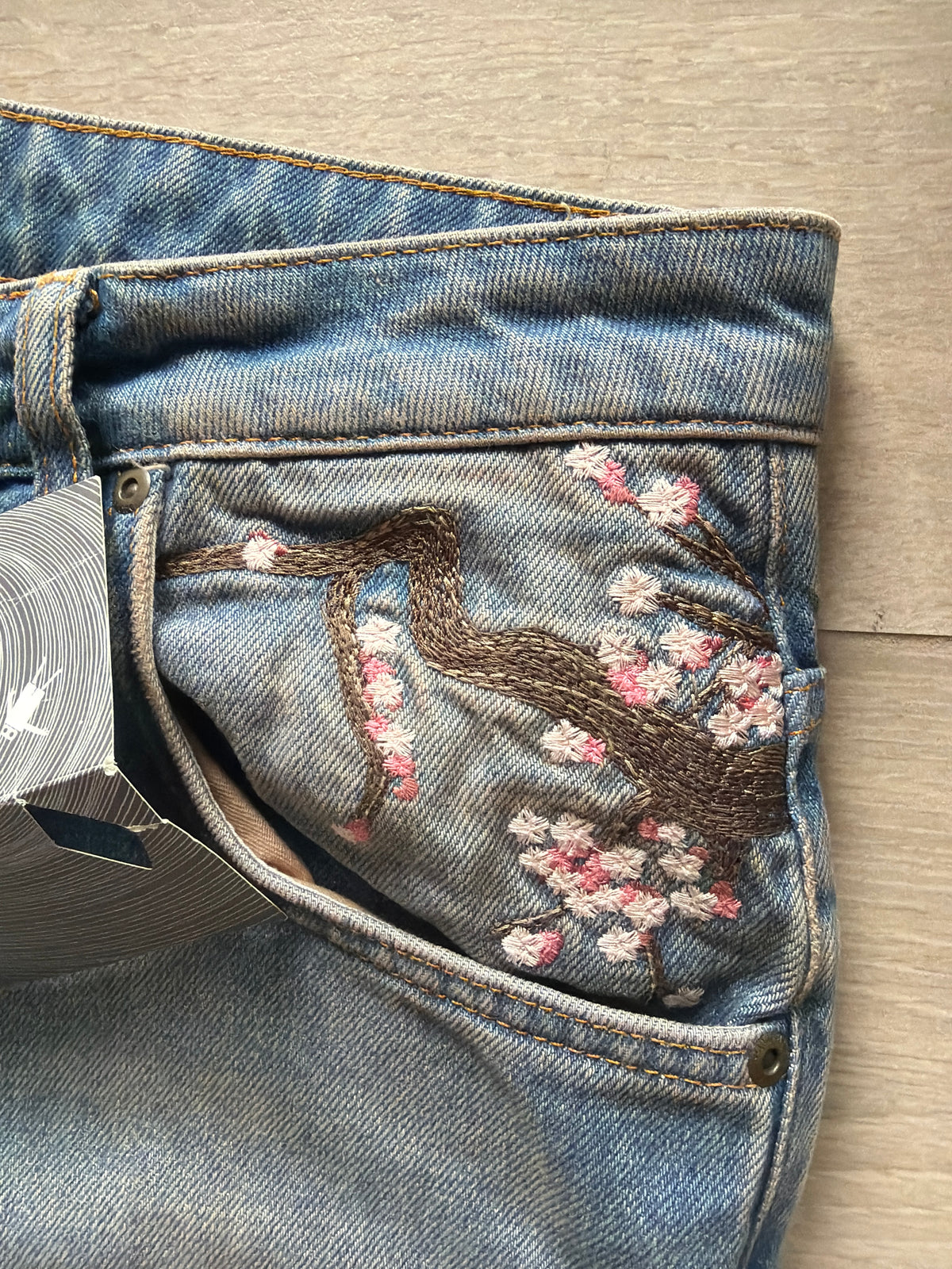 Derschutze Blossom Patchwork Washed Denim (31w)
