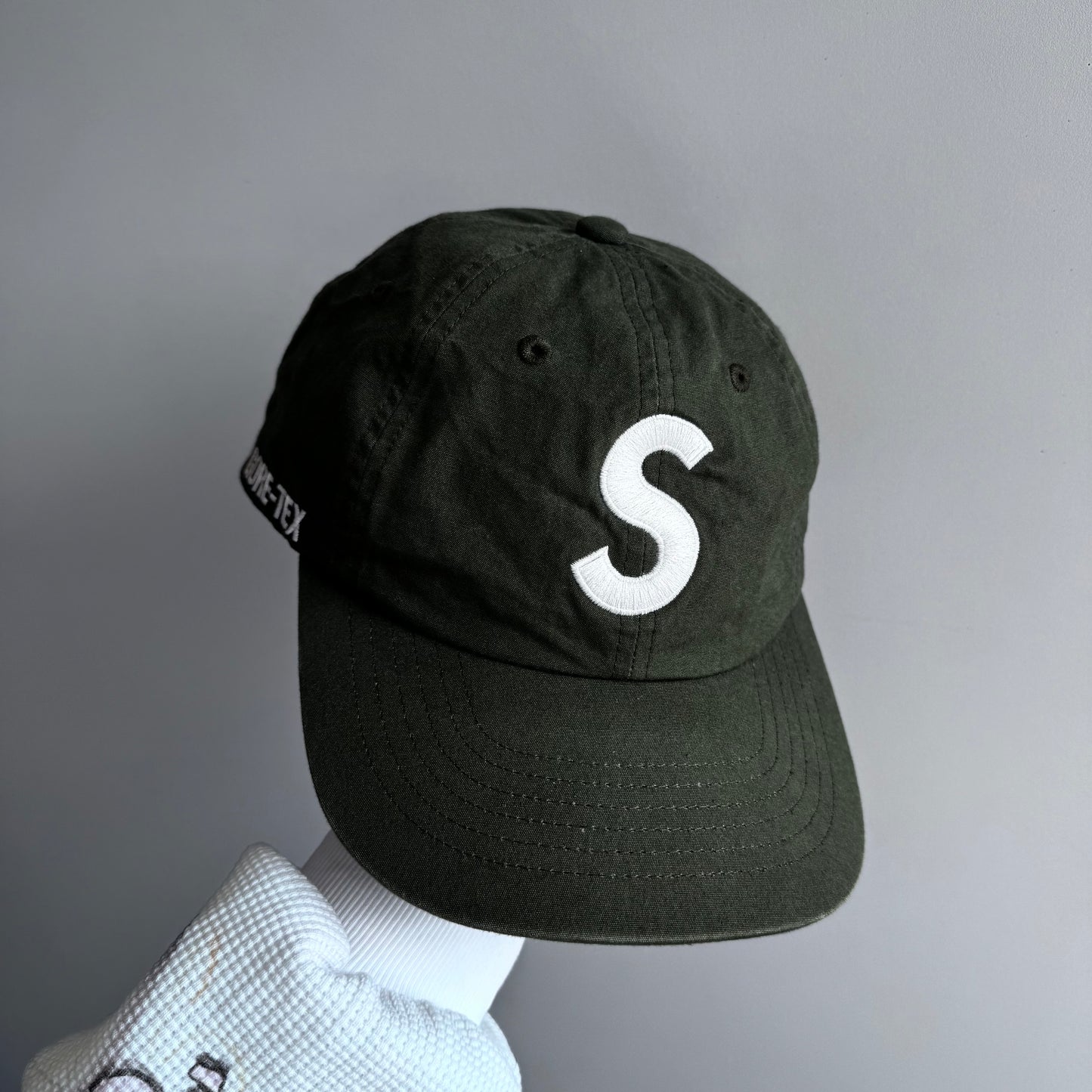 Supreme Gore-Tex S Logo Cap Green