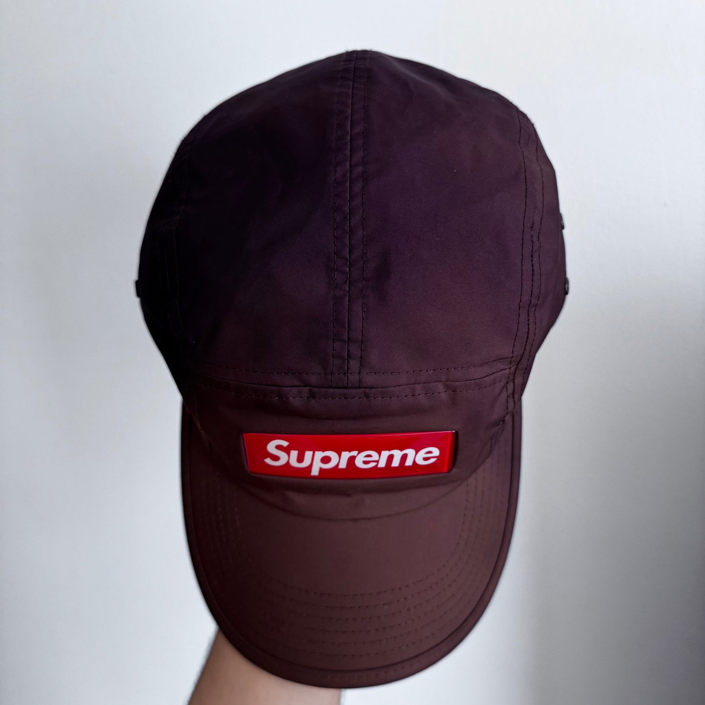 Supreme Inset Gel Brown Camp Cap