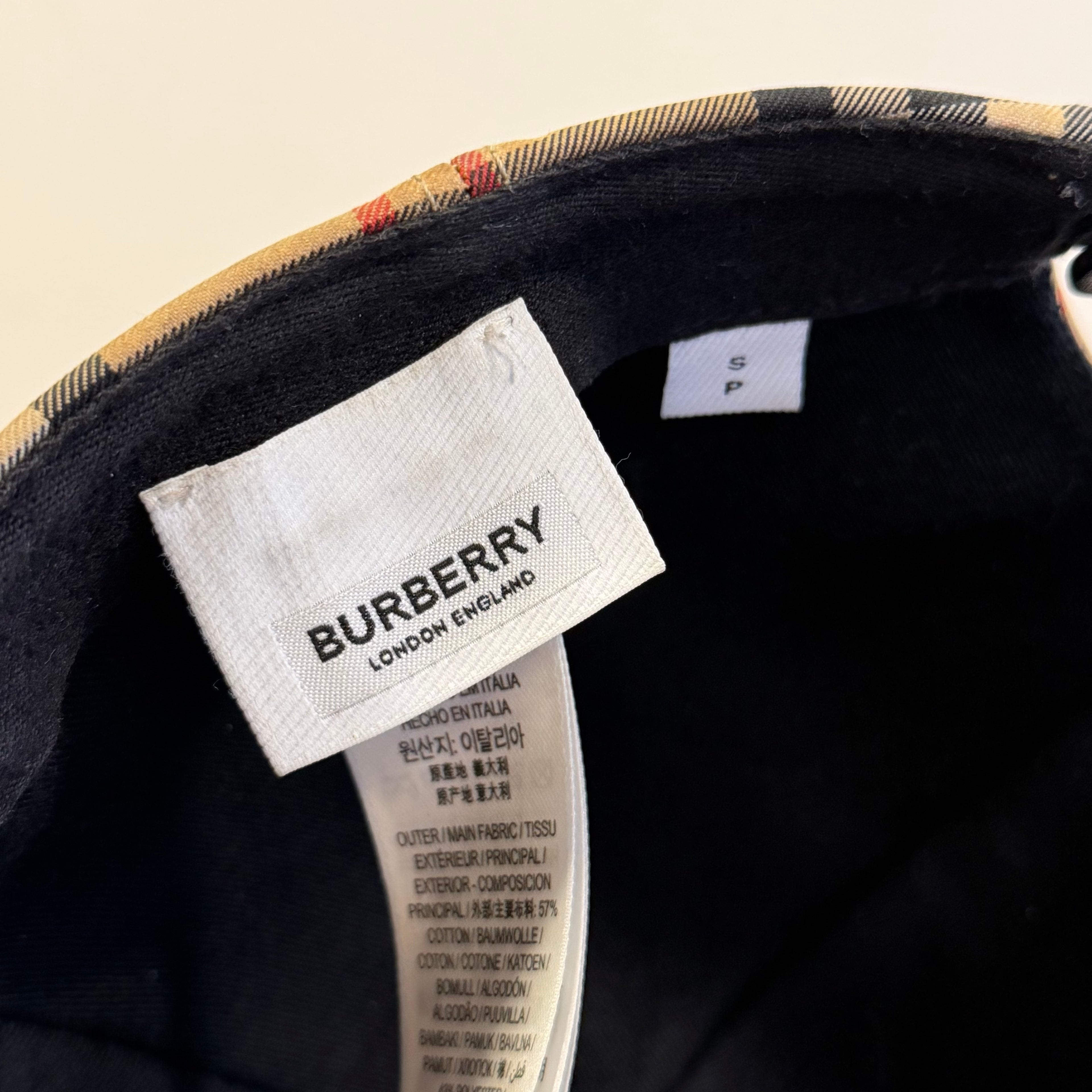 Burberry London Vintage Monogram Baseball Cap