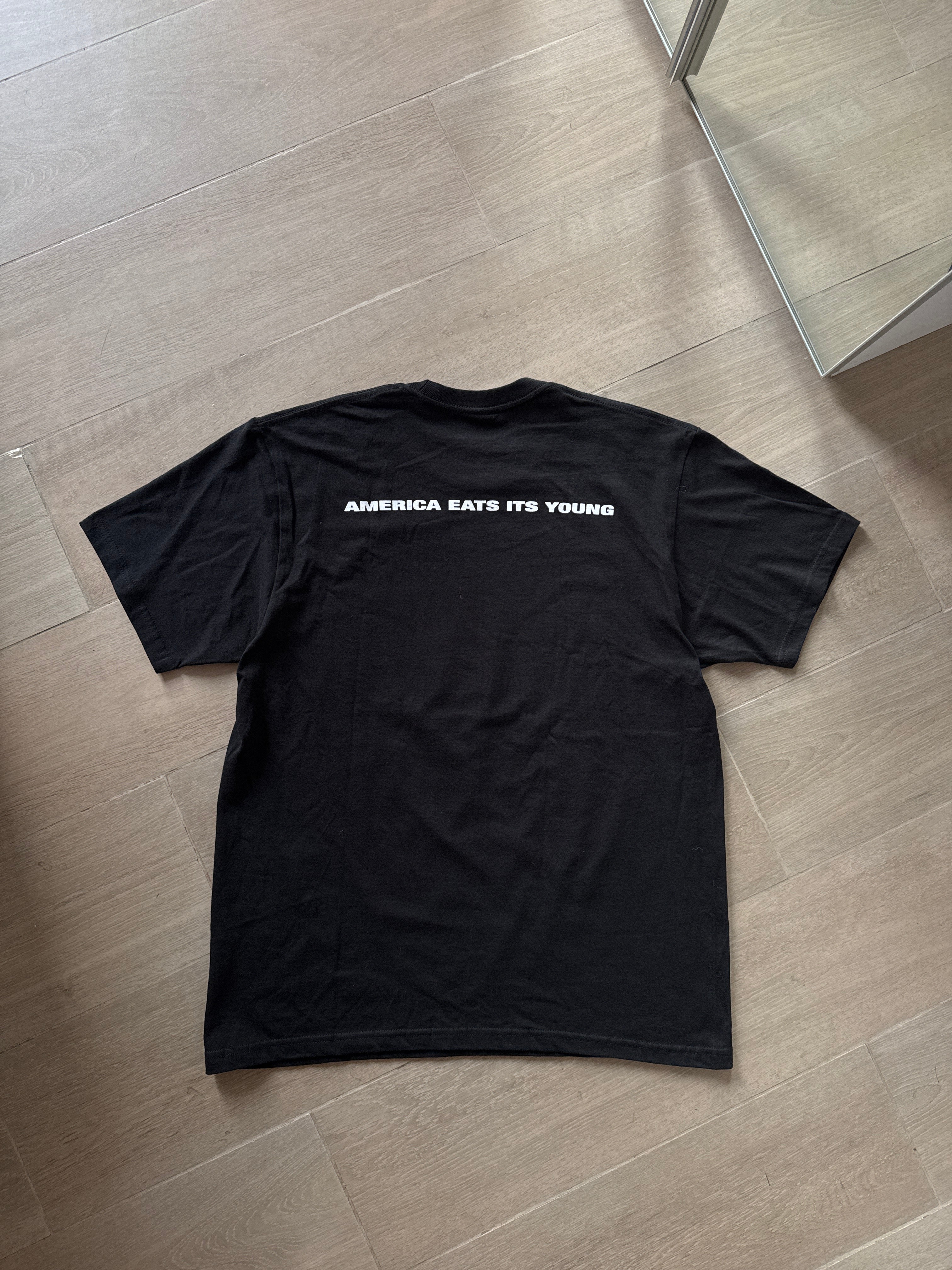 FW21 Supreme America Eats Its Young Tee Black