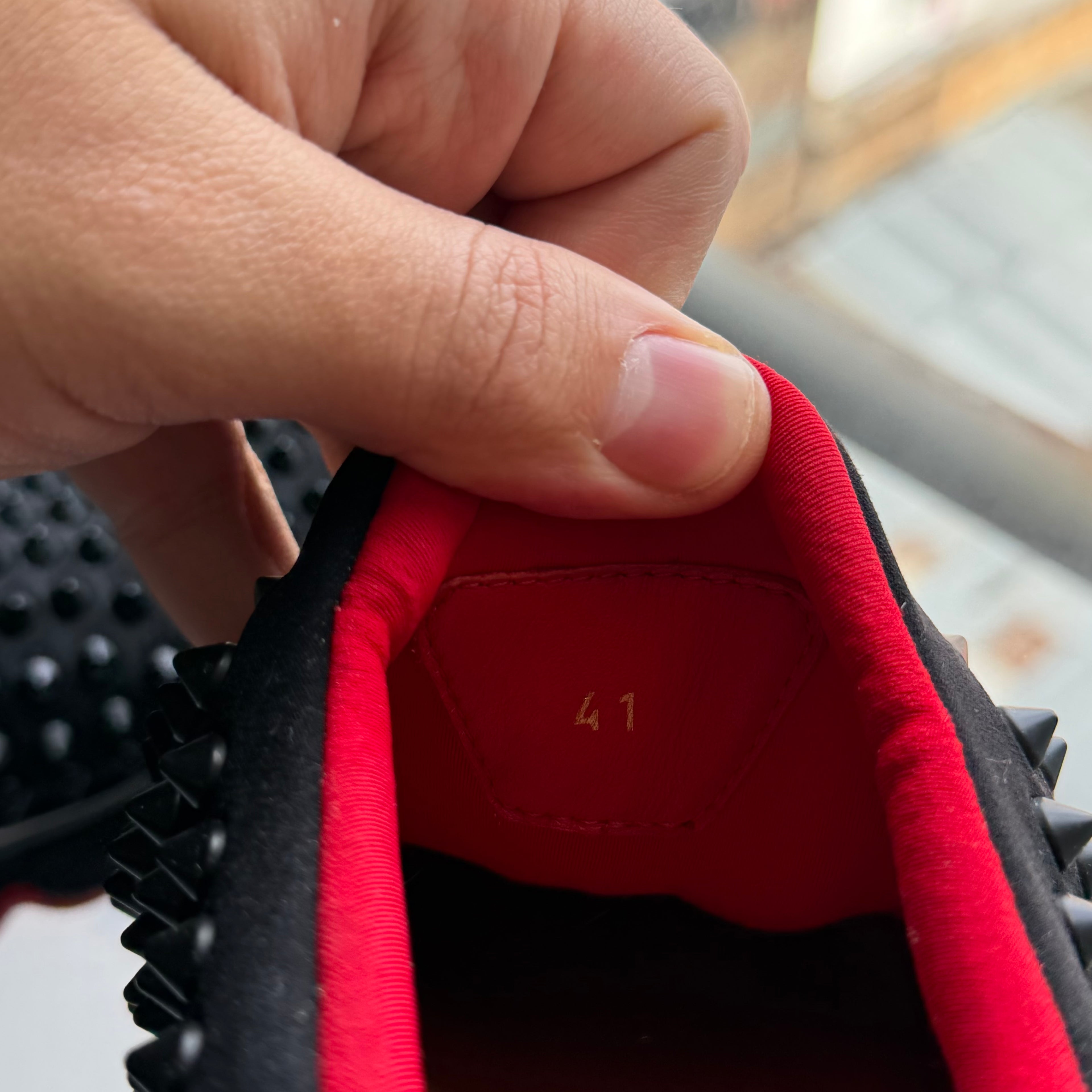 Christian Louboutin Spike Sock Black