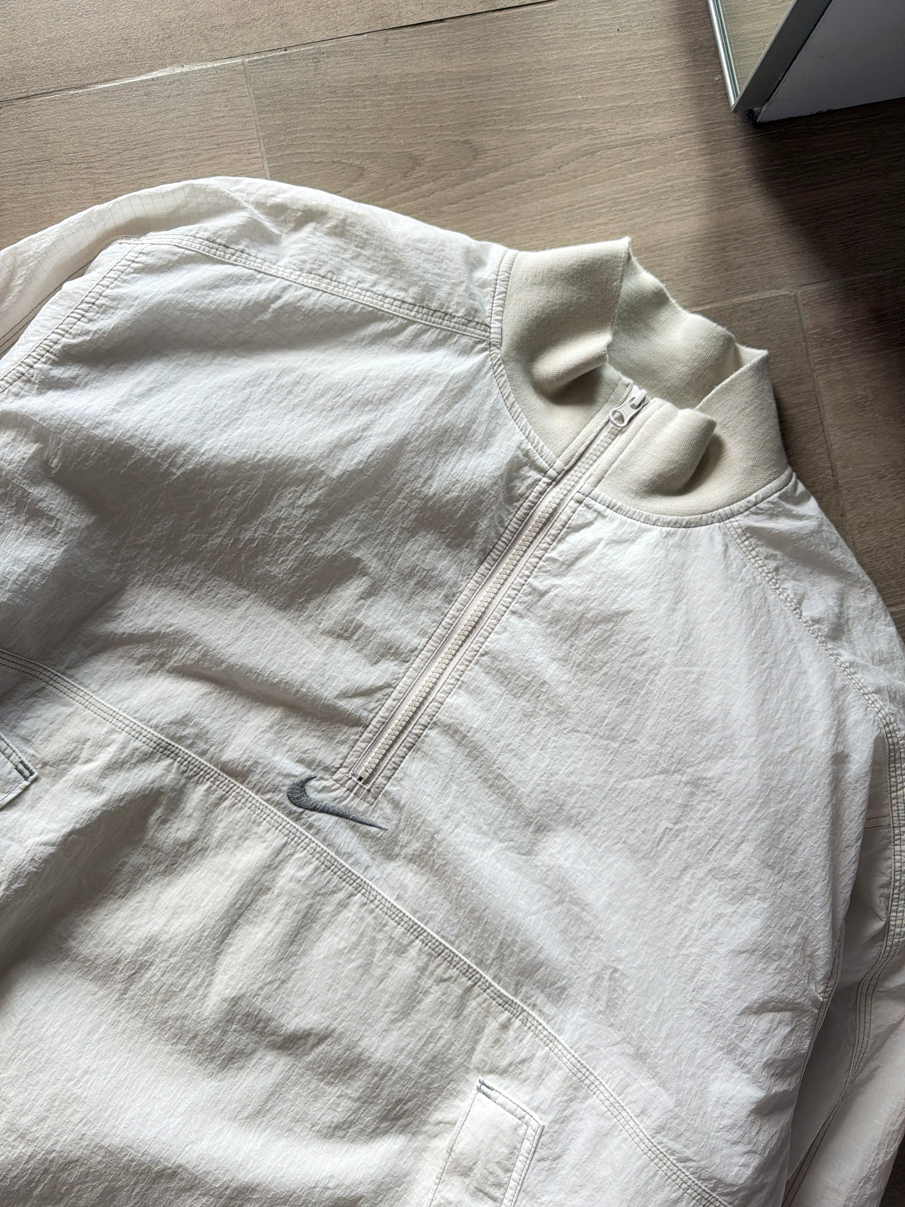 SS24 Supreme x Nike Ripstop Pullover White