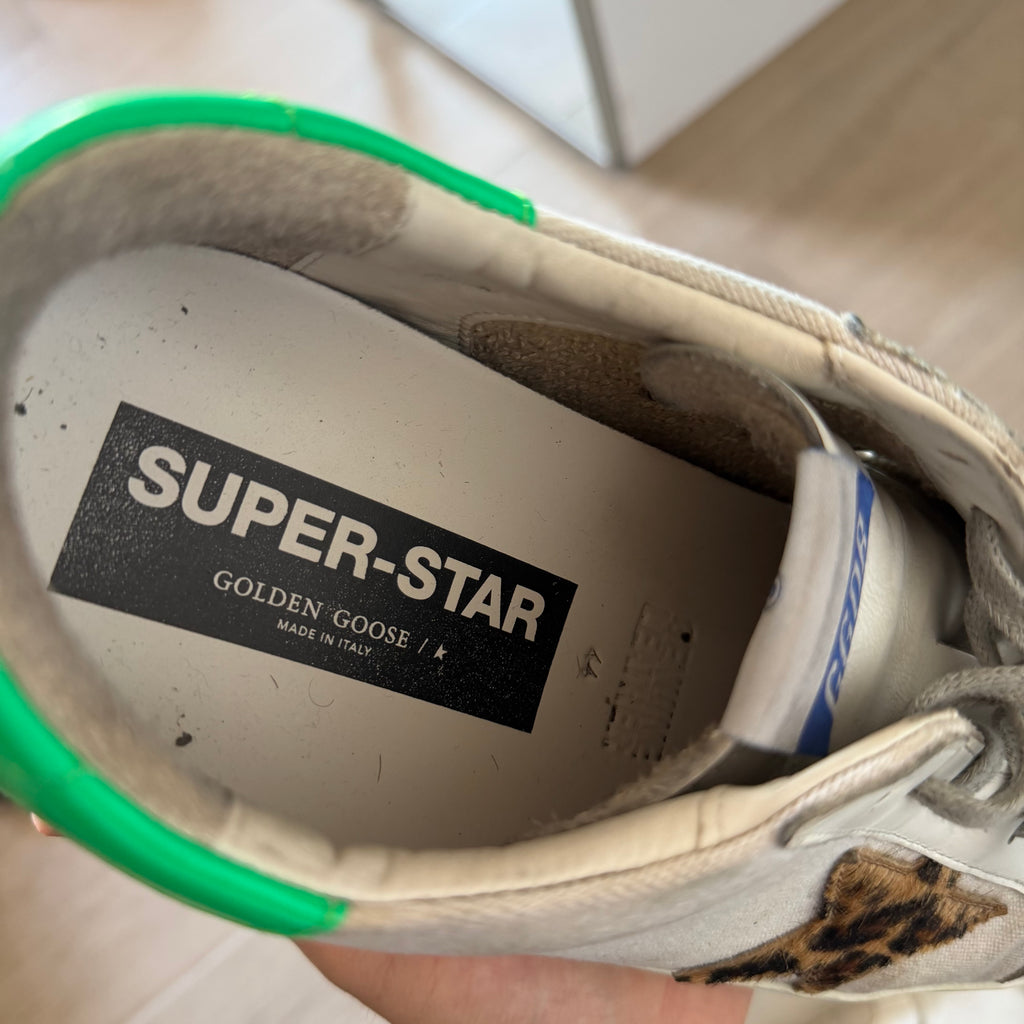 Golden Goose Superstar Canvas Animal Print Sneakers