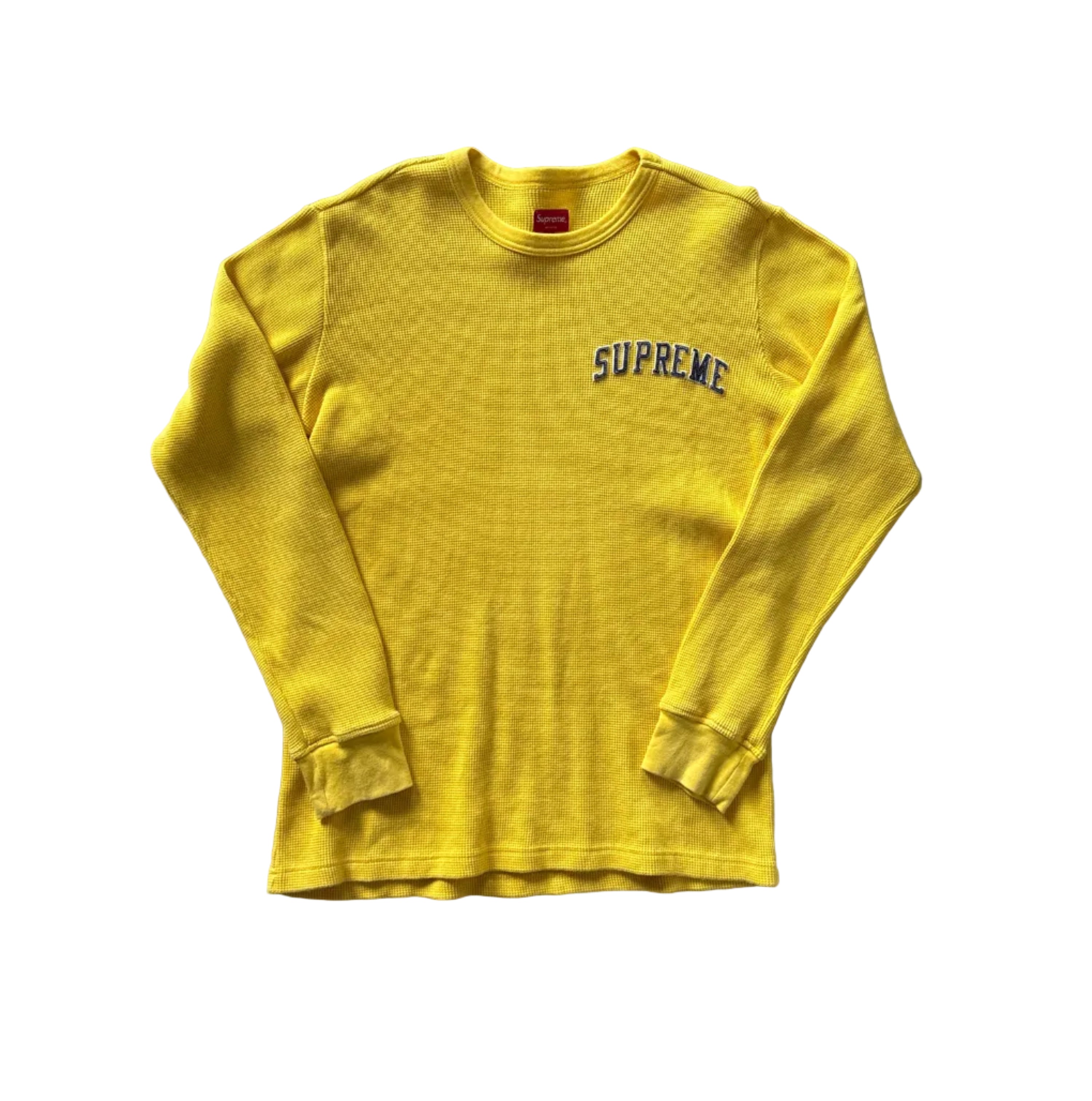 FW17 Supreme Arc Logo Ls Thermal Yellow