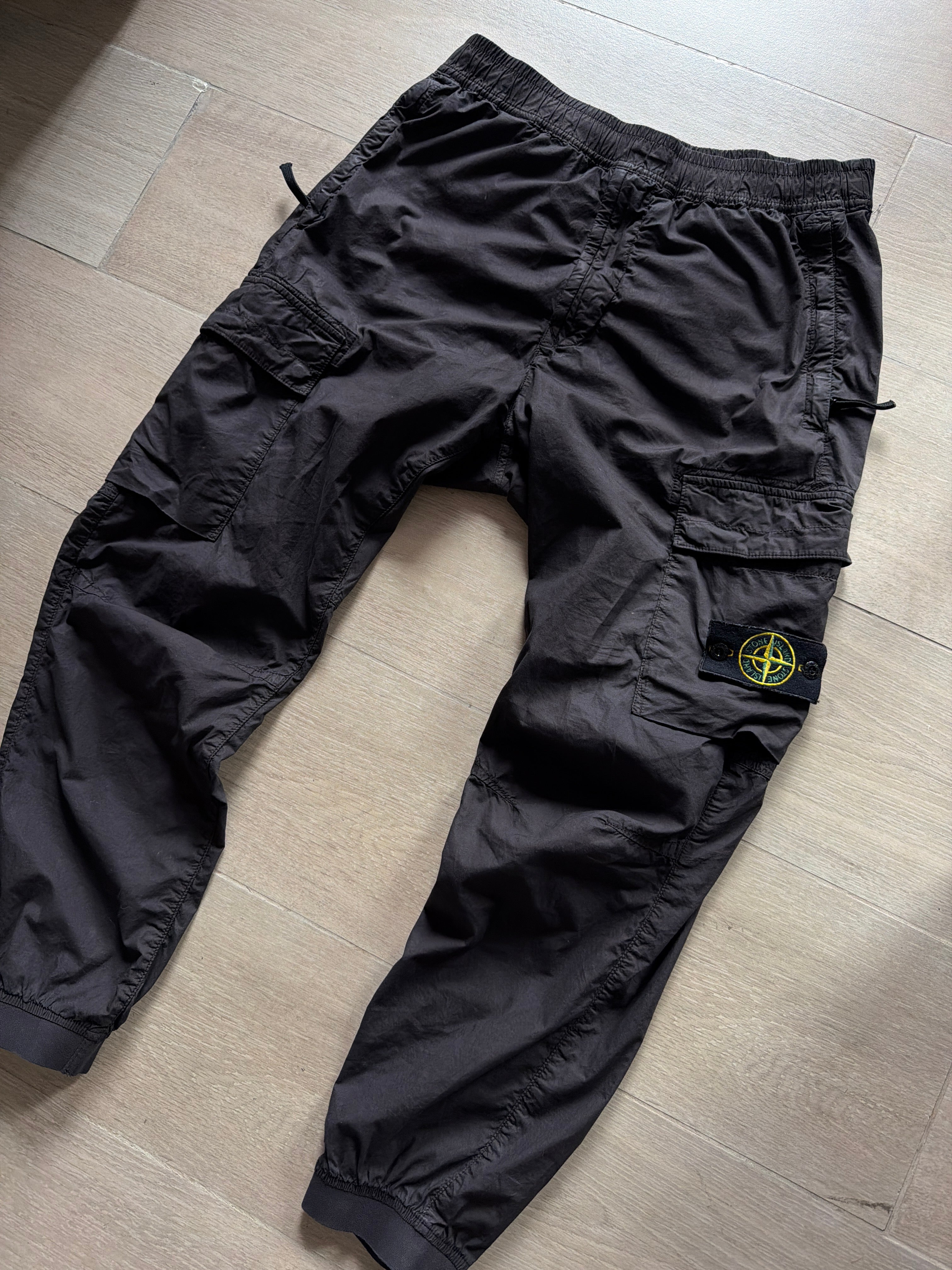Stone Island Cargo Jogger Pants Black