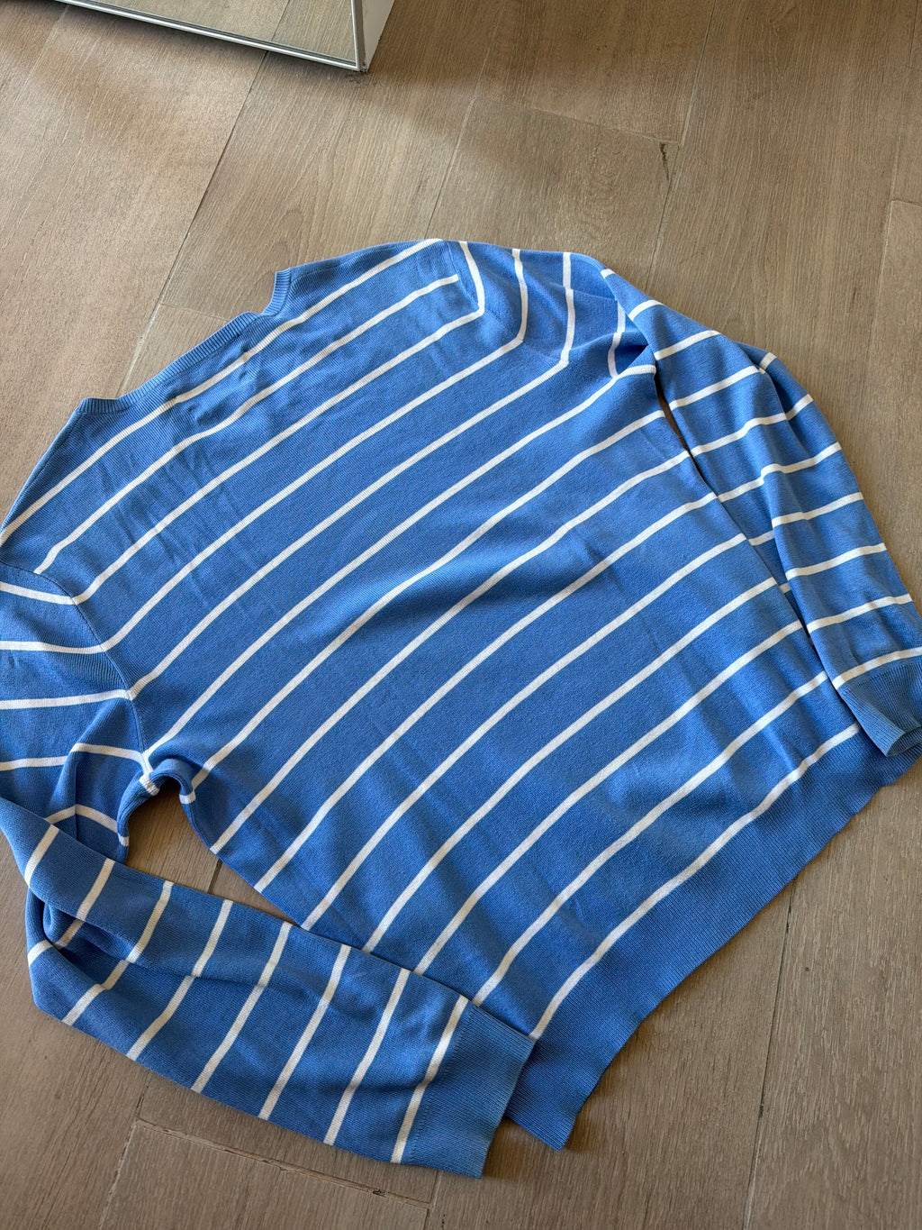 00s Ralph Lauren Stripe Crewneck Blue