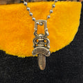 Chrome Hearts Zipper Dagger Necklace “Silver”