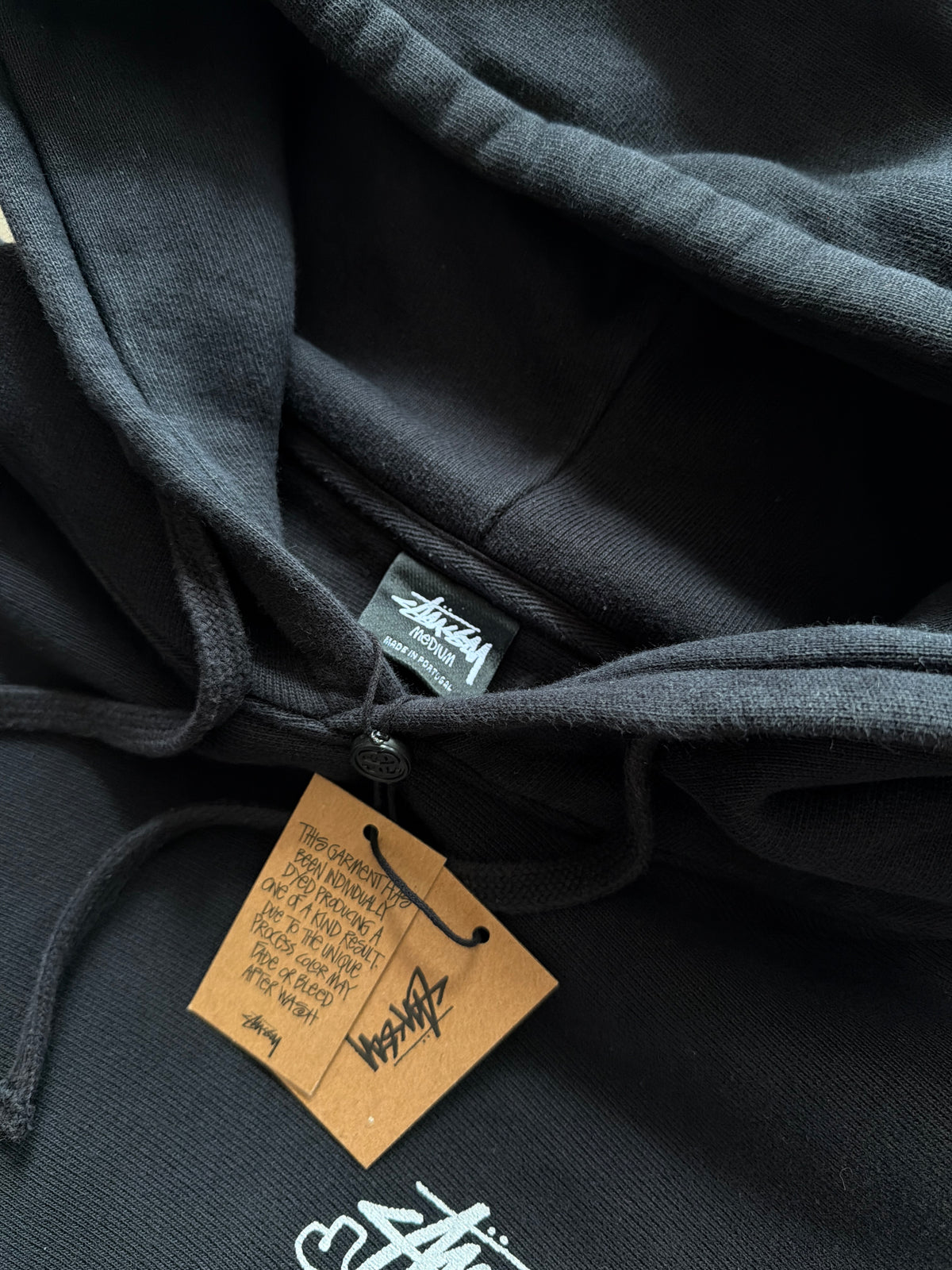 Stüssy Skull & Bones Pigment Dyed Hoodie Black (M)