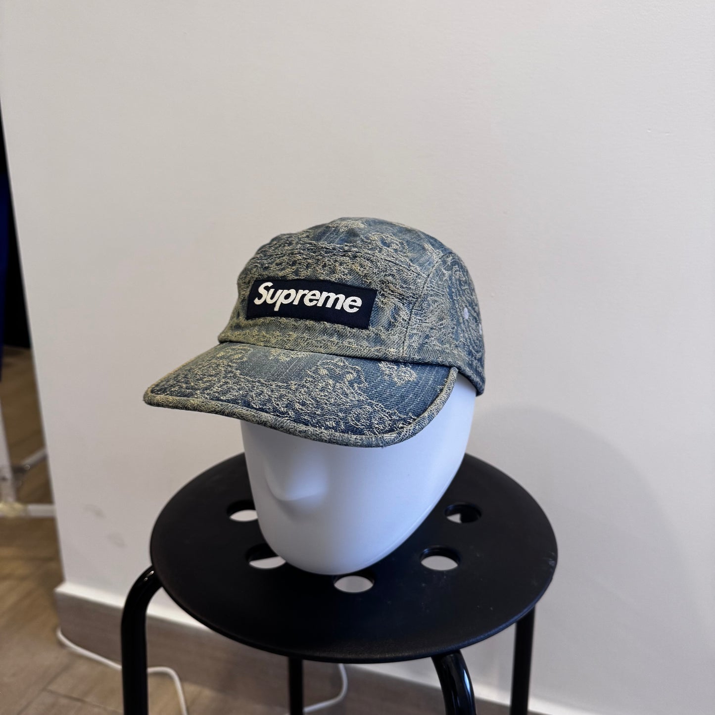 Supreme Bandana Jacquard Denim Camp Cap SS25