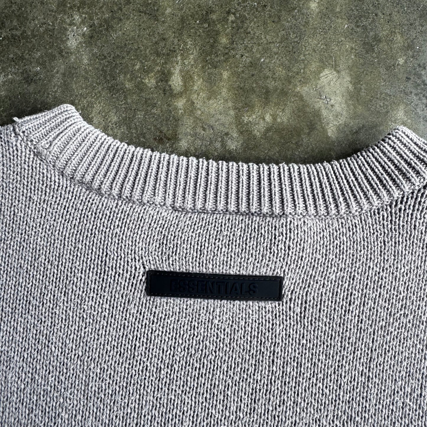 FOG Essentials Knitted Sweater Cement Grey