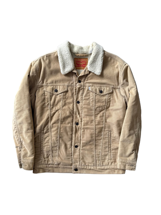 Levis Men’s Classic Corduroy Sherpa Trucker Jacket