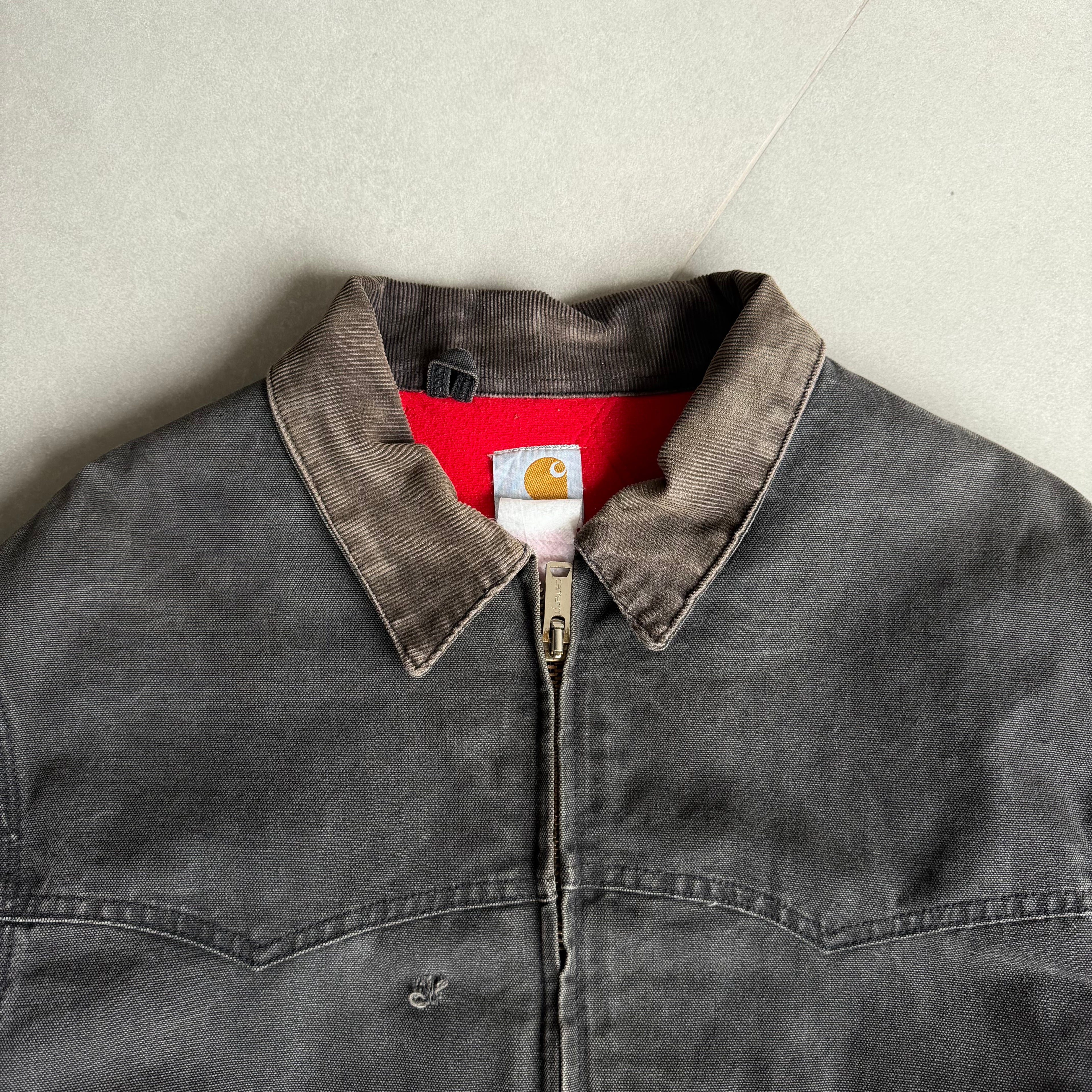 1990s Vintage Carhartt Santa Fe Red Inside-Lining Jacket