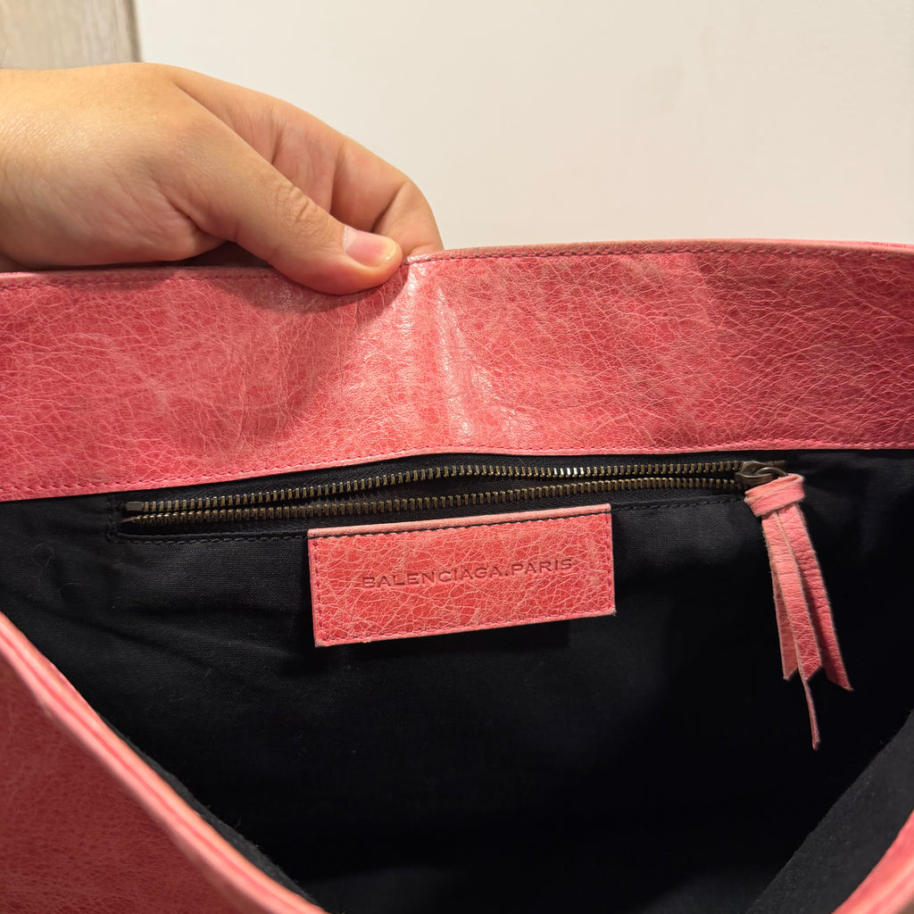 Balenciaga City Folk Messenger Bag Pink