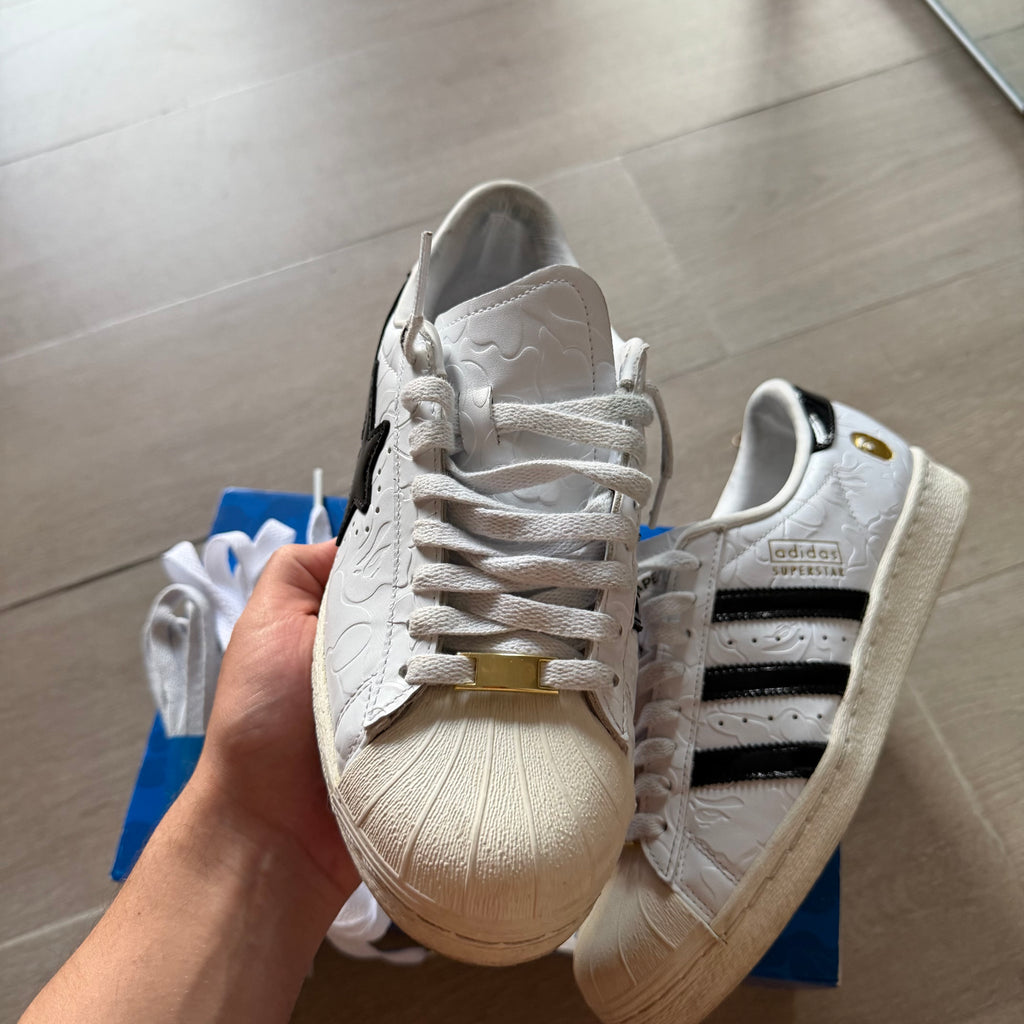 Adidas x Bape Superstar Vintage White/Black (8US)
