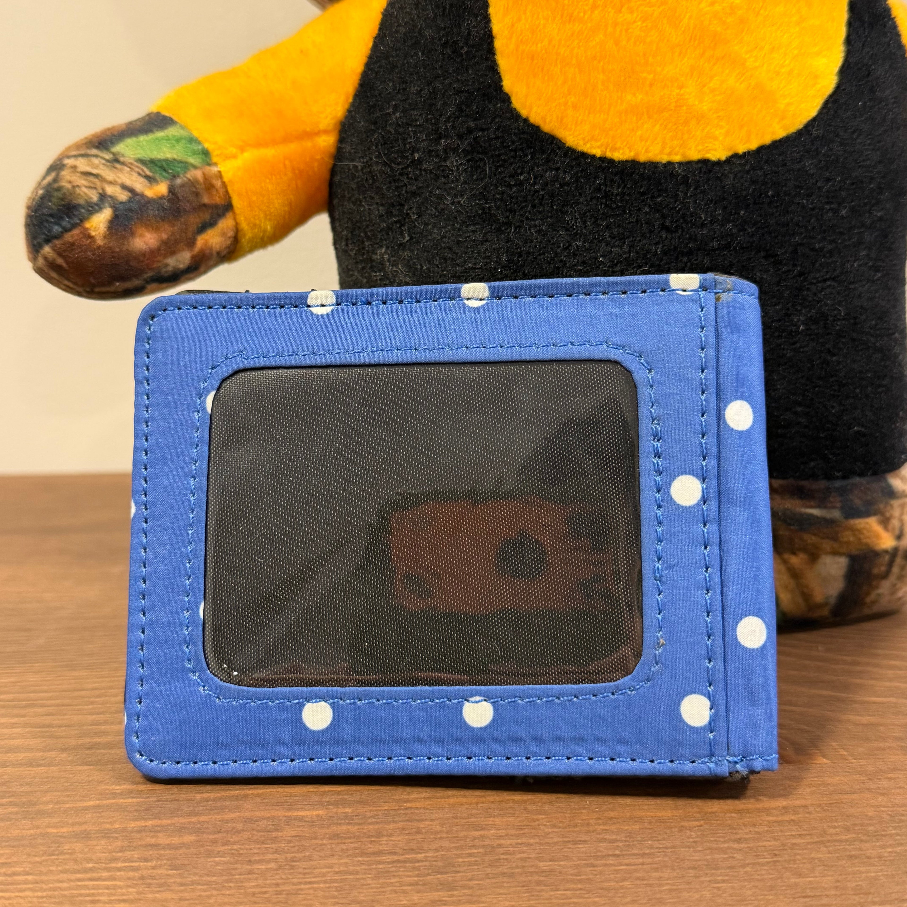 Stüssy N4 Polka Dot Bifold Wallet Blue