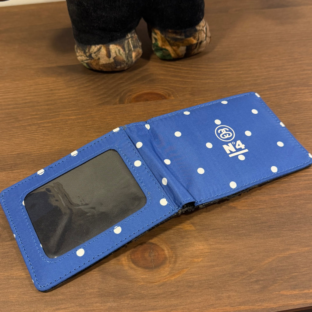 Stüssy N4 Polka Dot Bifold Wallet Blue