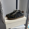 Maison Margiela Paint Splatter Replica GAT Sneakers Black