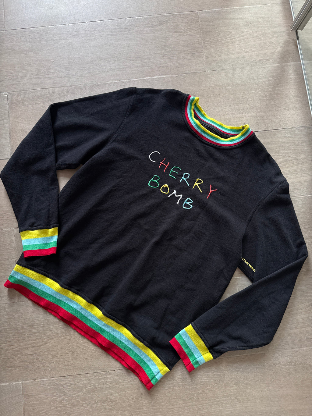 2015 Tyler, The Creator Golf Wang Cherry Bomb Crewneck Sweatshirt Black